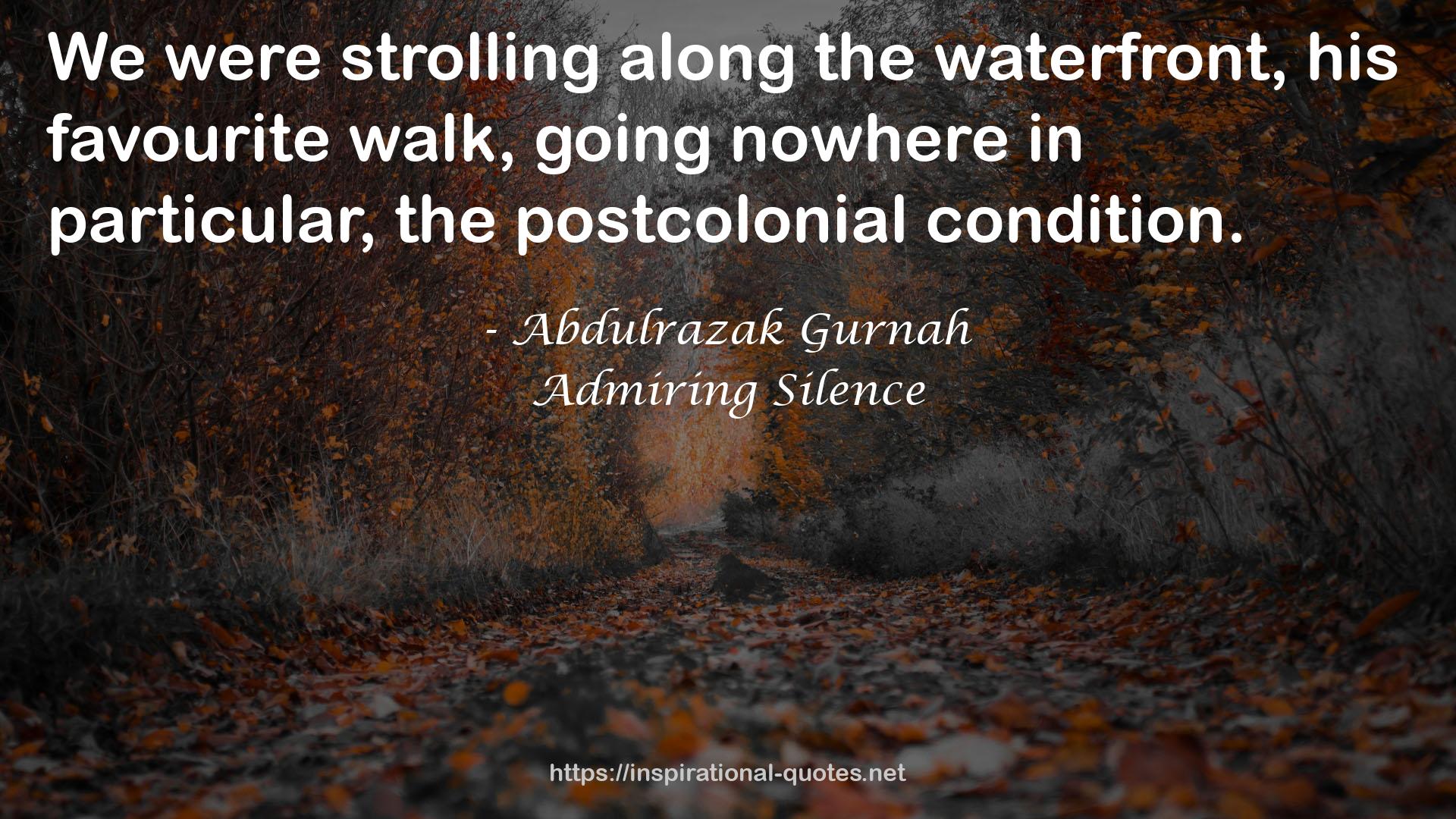 Admiring Silence QUOTES
