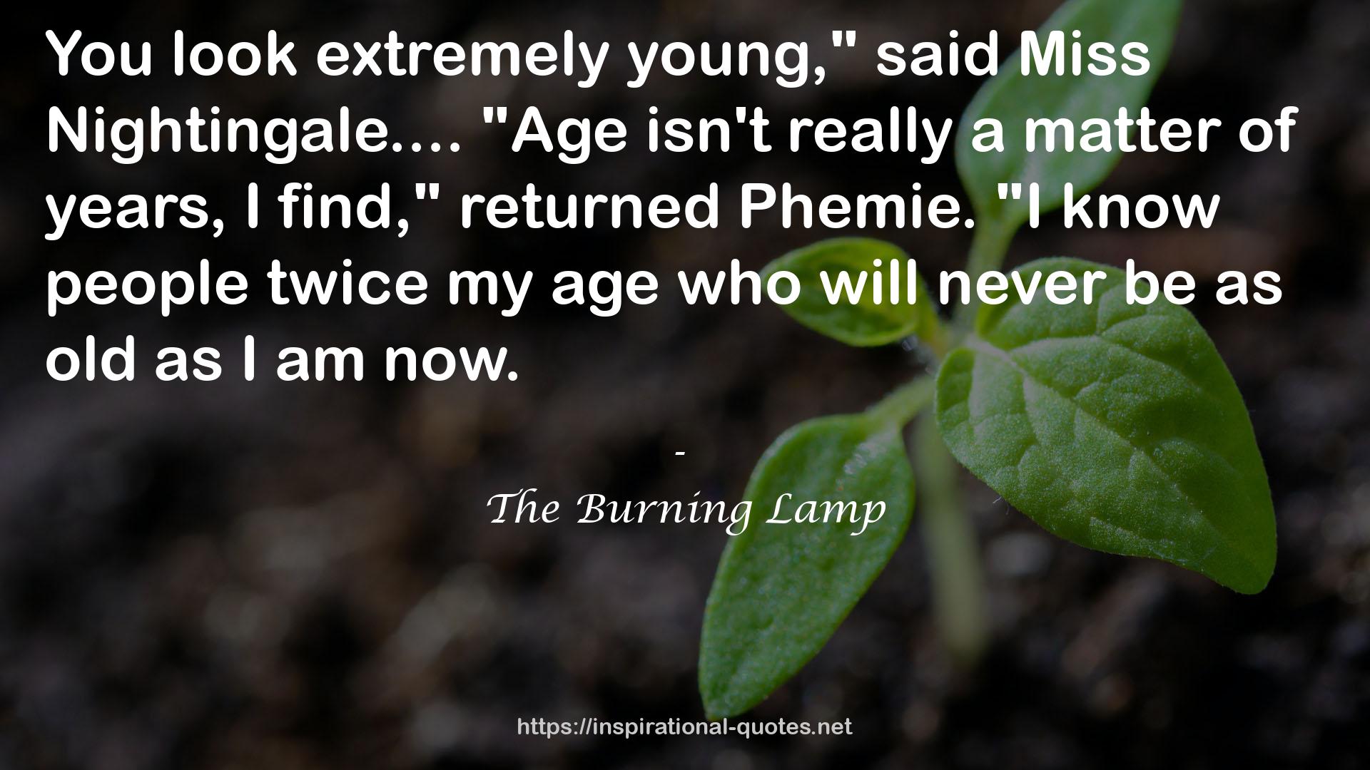 The Burning Lamp QUOTES