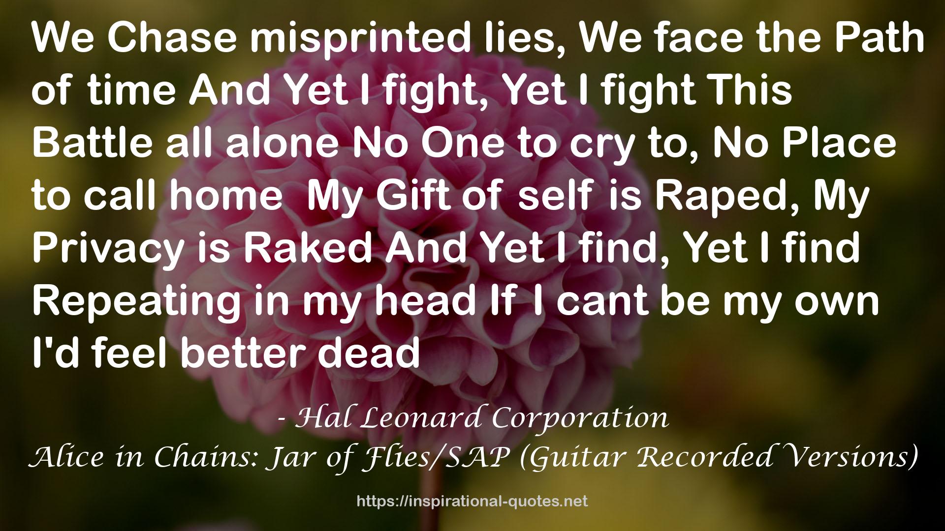 Alice in Chains: Jar of Flies/SAP (Guitar Recorded Versions) QUOTES