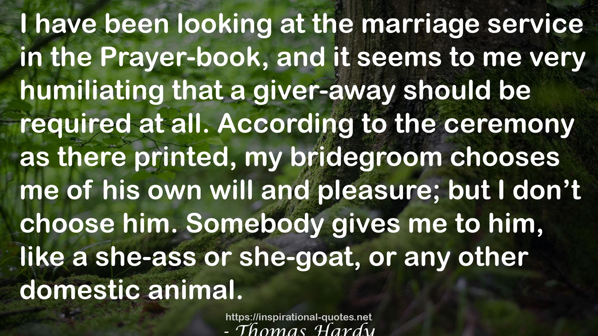 the marriage service  QUOTES
