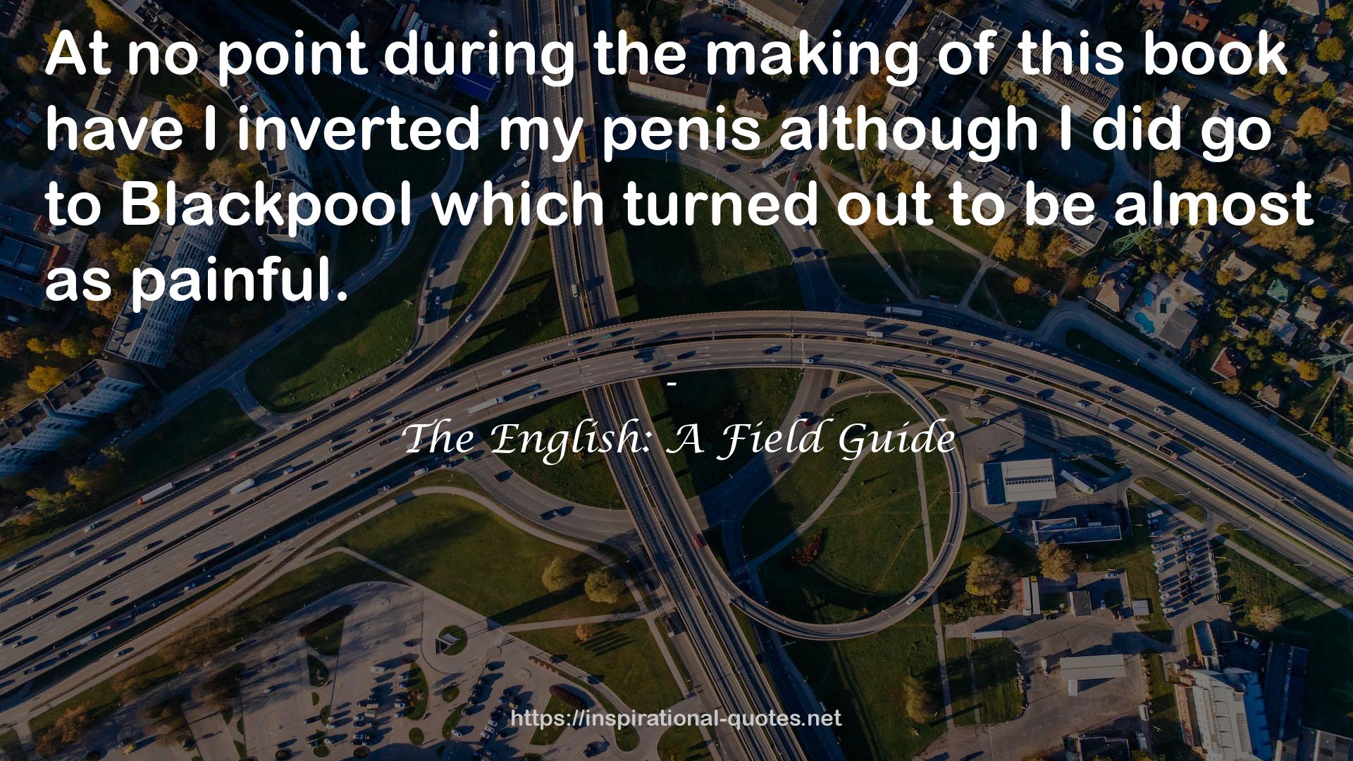 The English: A Field Guide QUOTES