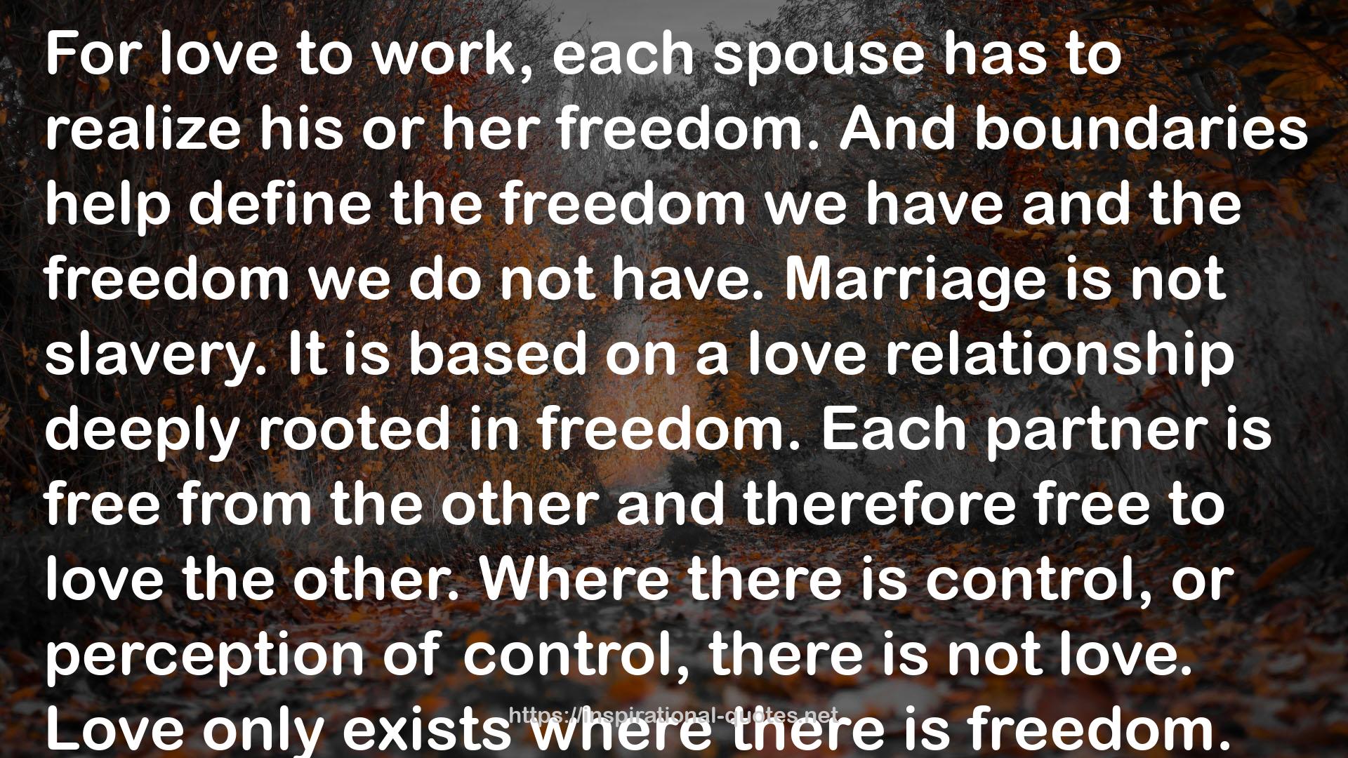 Boundaries in Marriage: Understanding the Choices That Make or Break Loving Relationships QUOTES