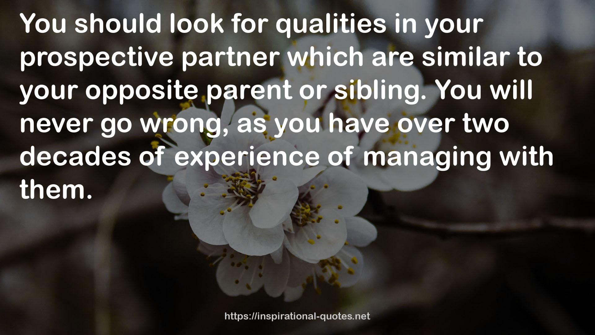 your prospective partner  QUOTES