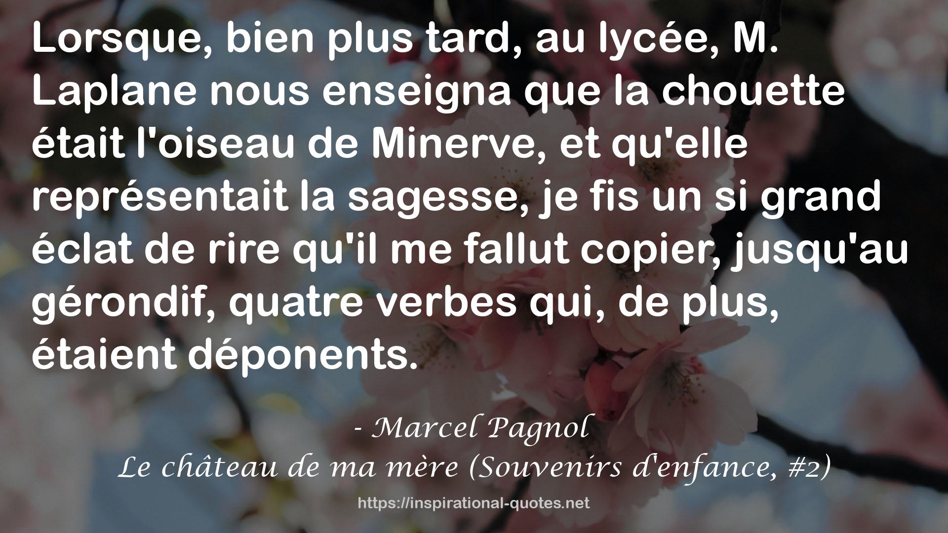 Le château de ma mère (Souvenirs d'enfance, #2) QUOTES