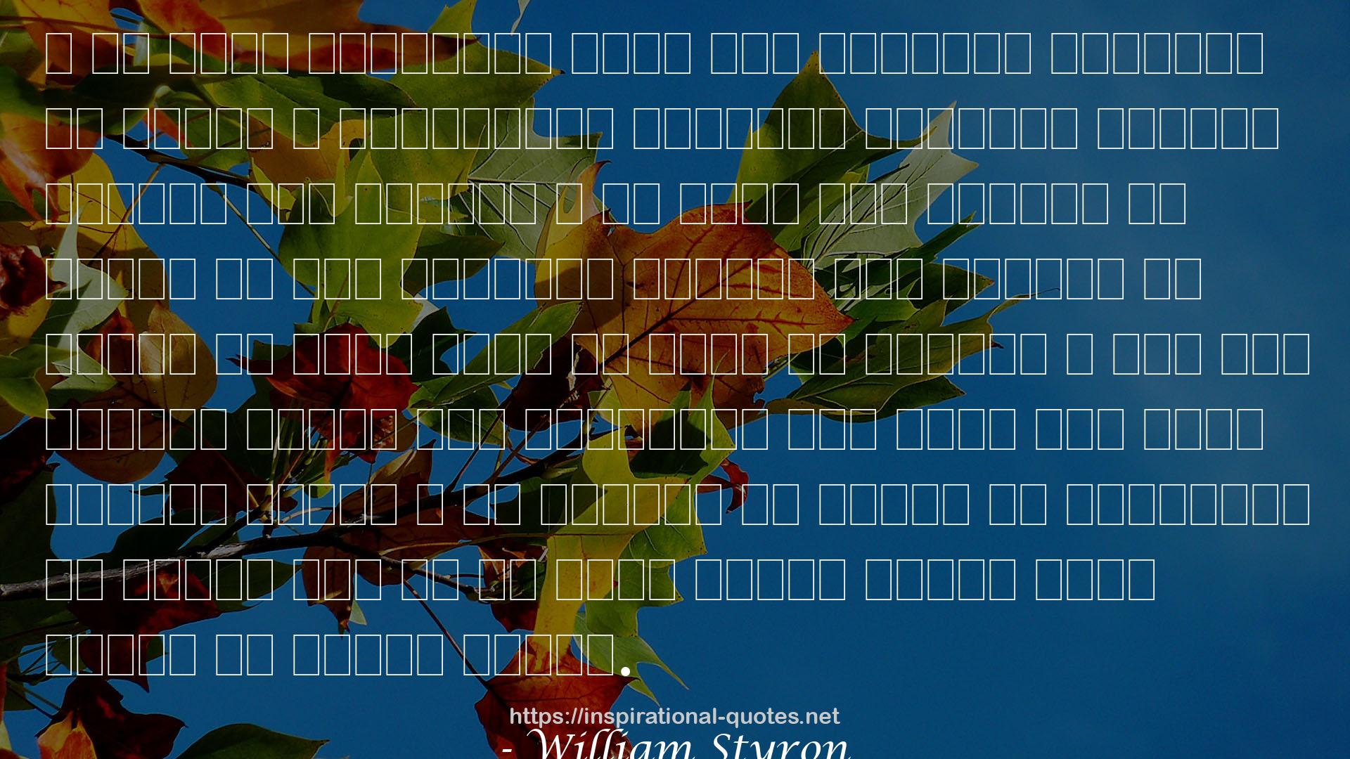 William Styron QUOTES