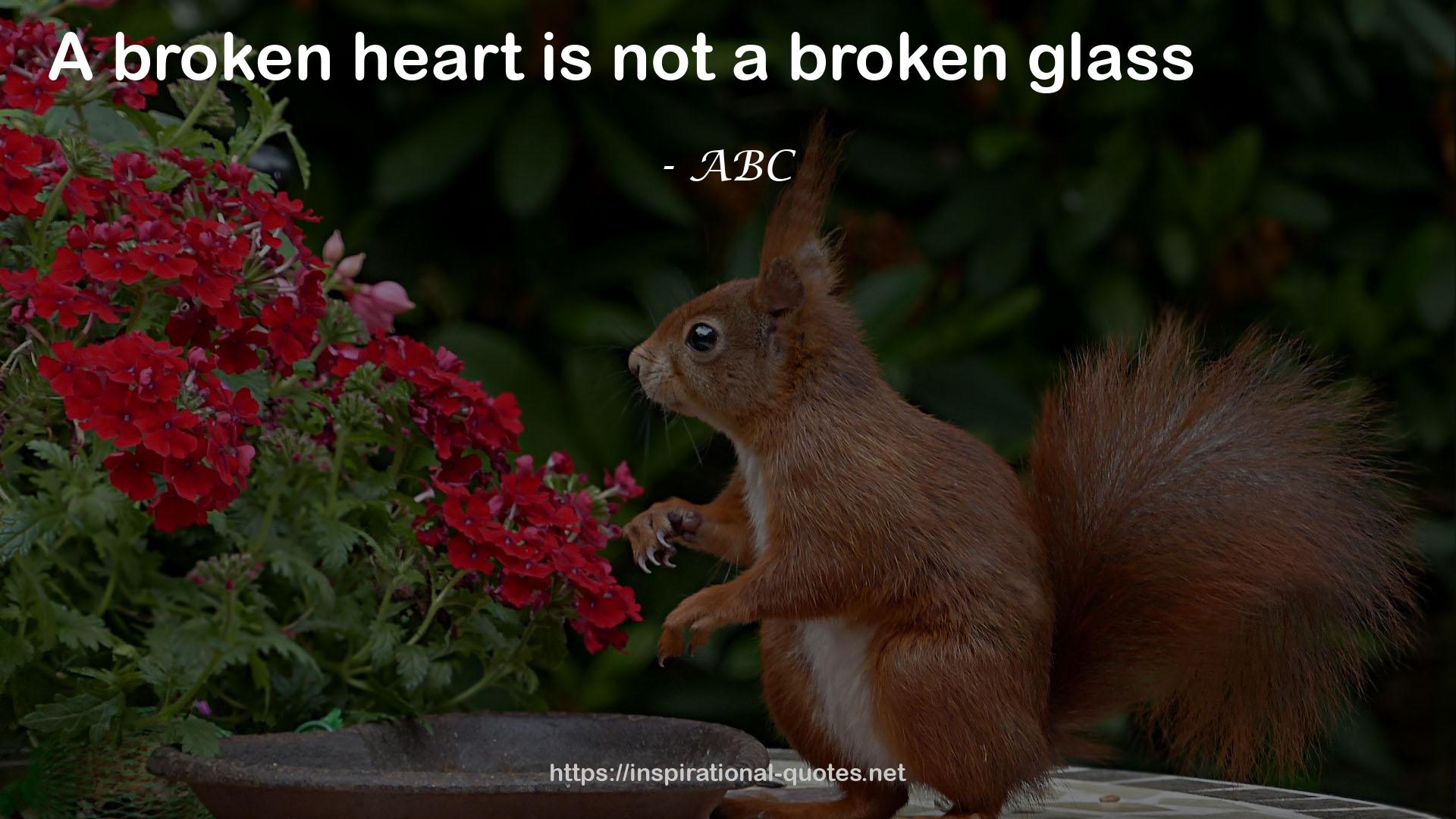 a broken glass  QUOTES