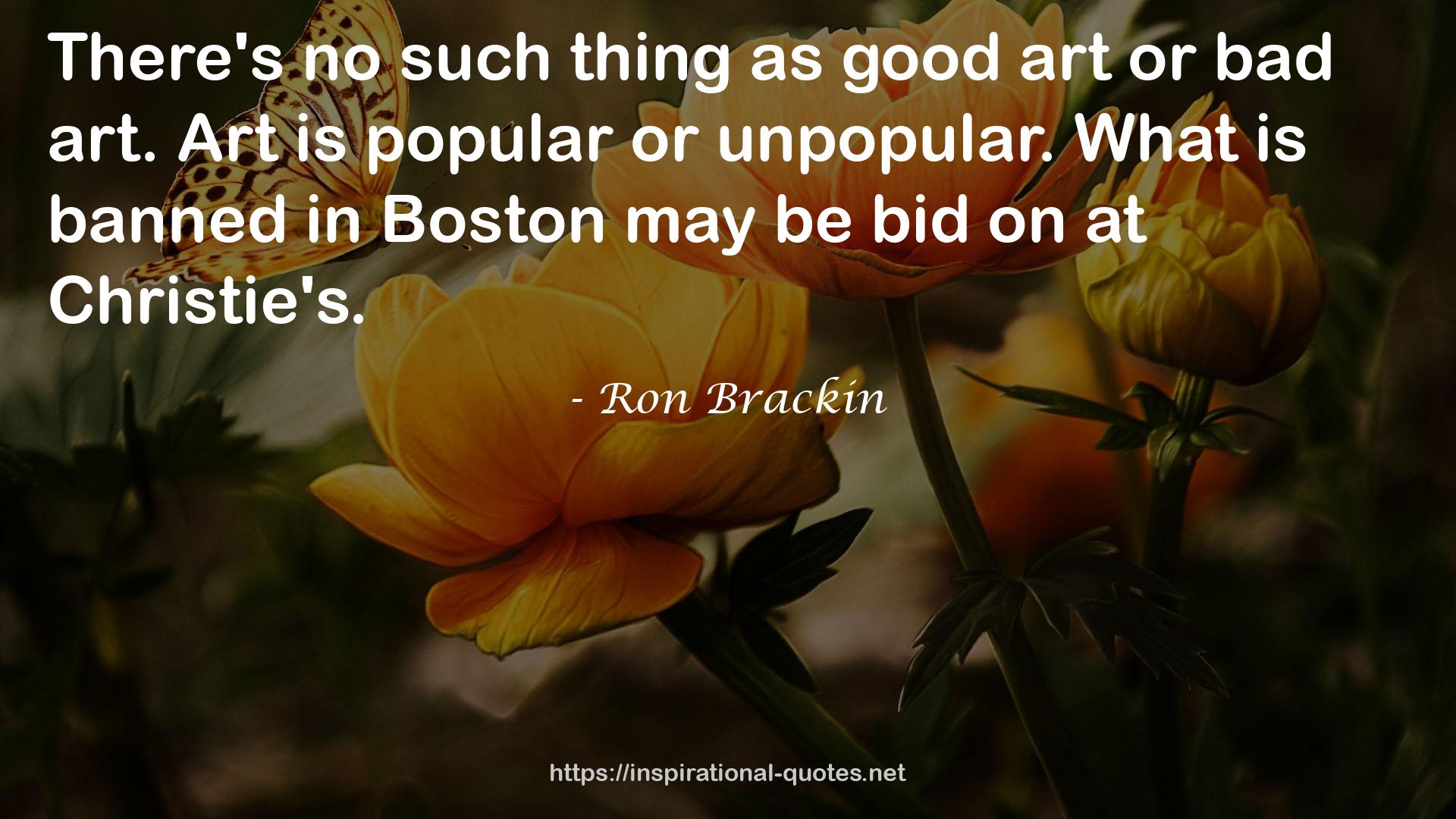 Ron Brackin QUOTES