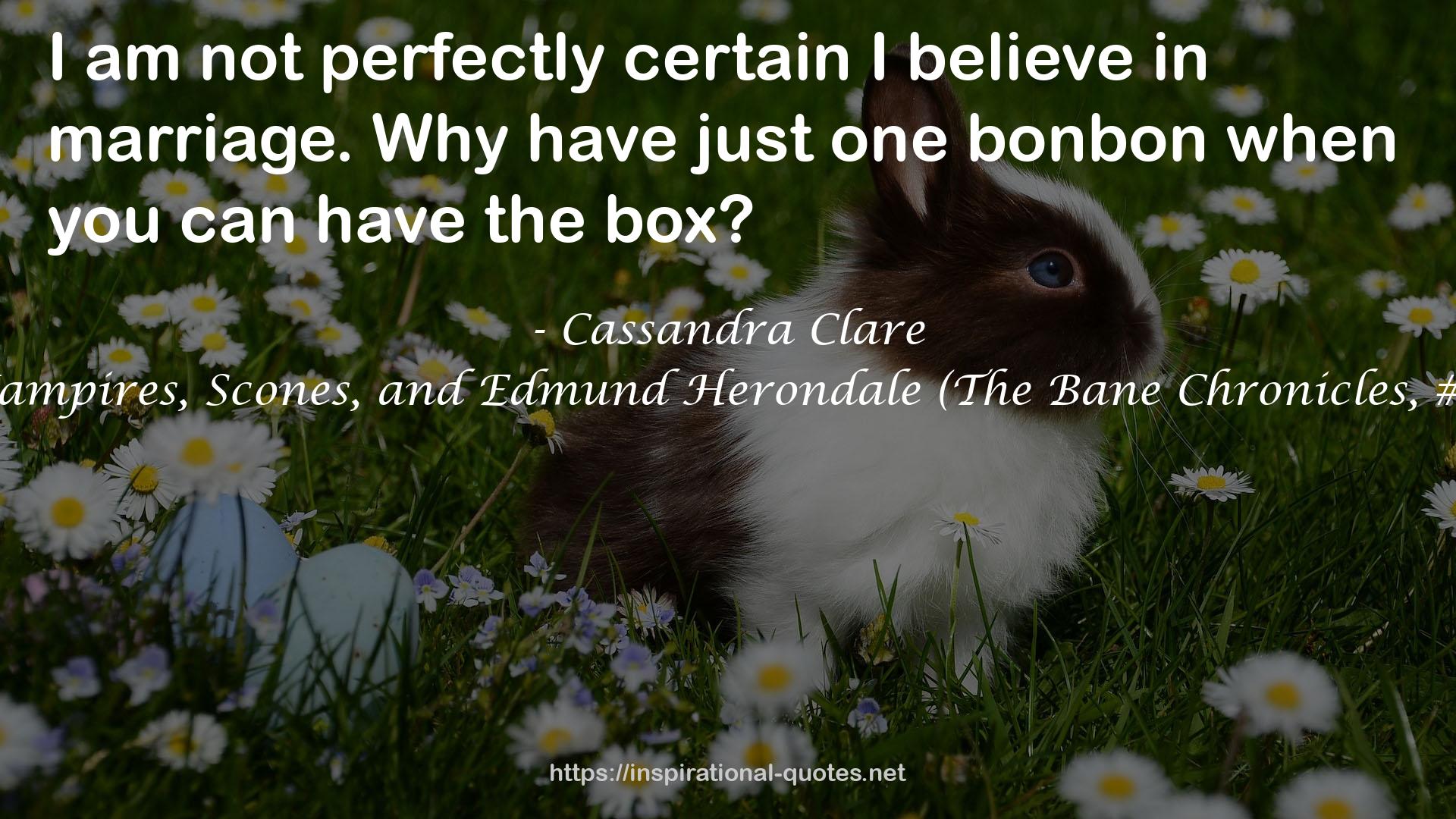 Vampires, Scones, and Edmund Herondale (The Bane Chronicles, #3) QUOTES