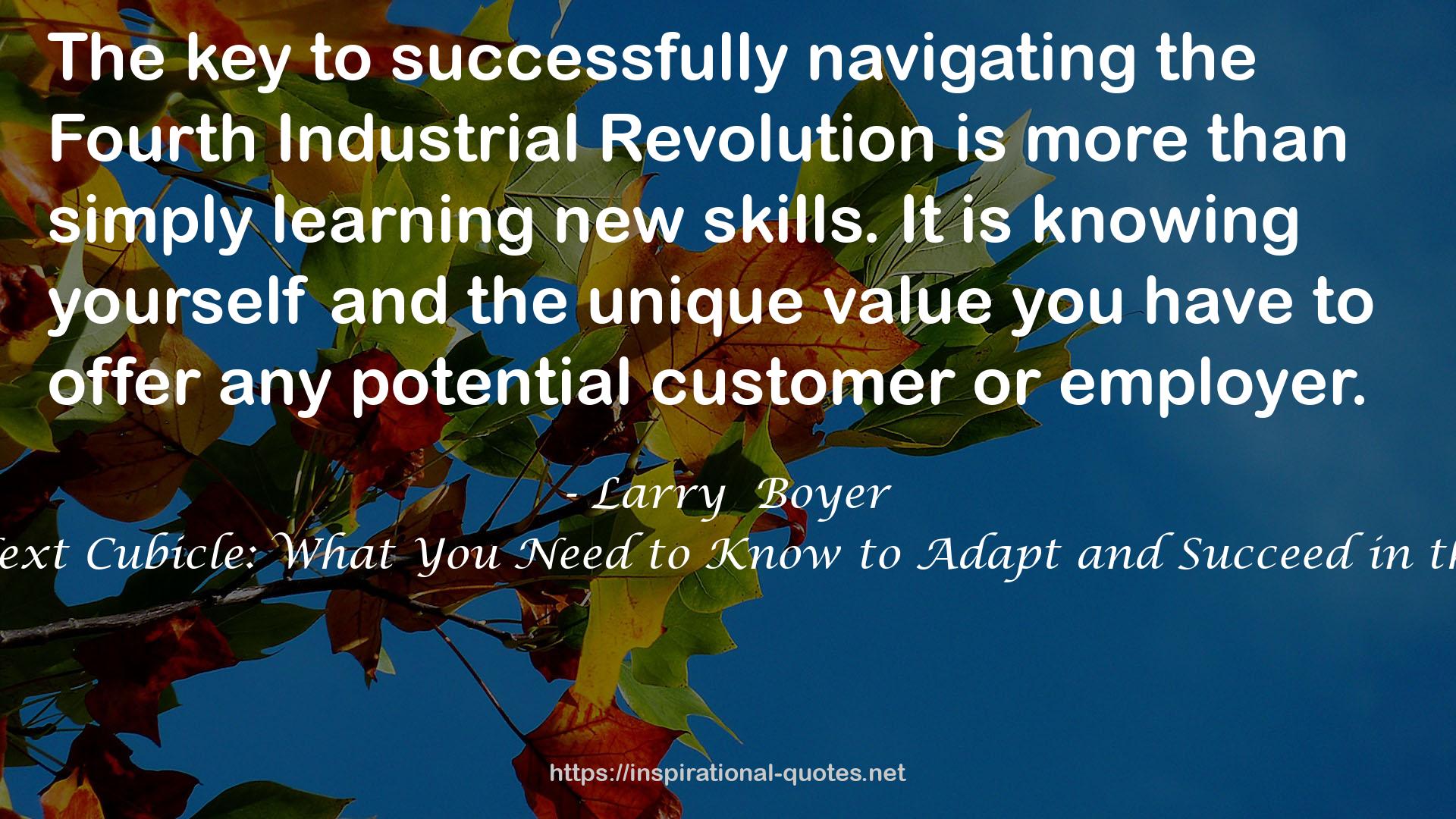 Larry  Boyer QUOTES