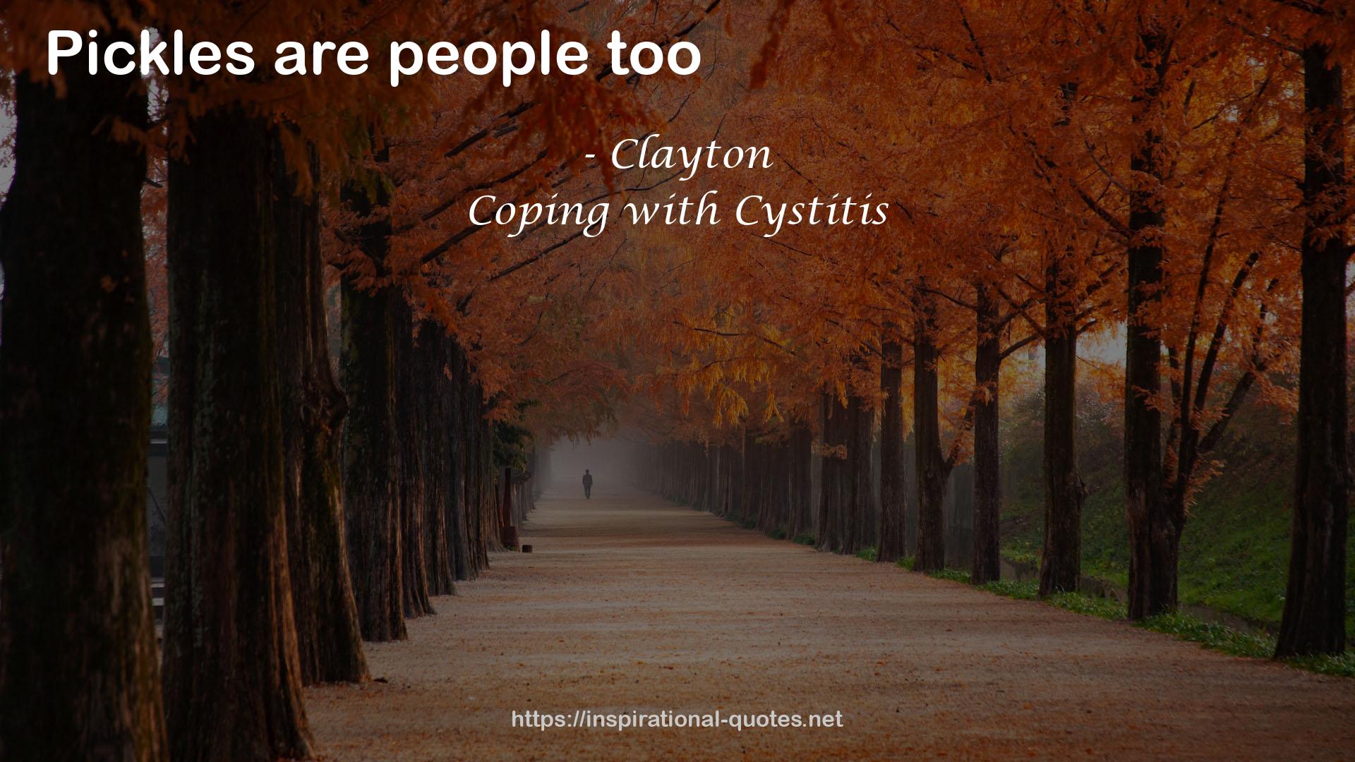 Coping with Cystitis QUOTES