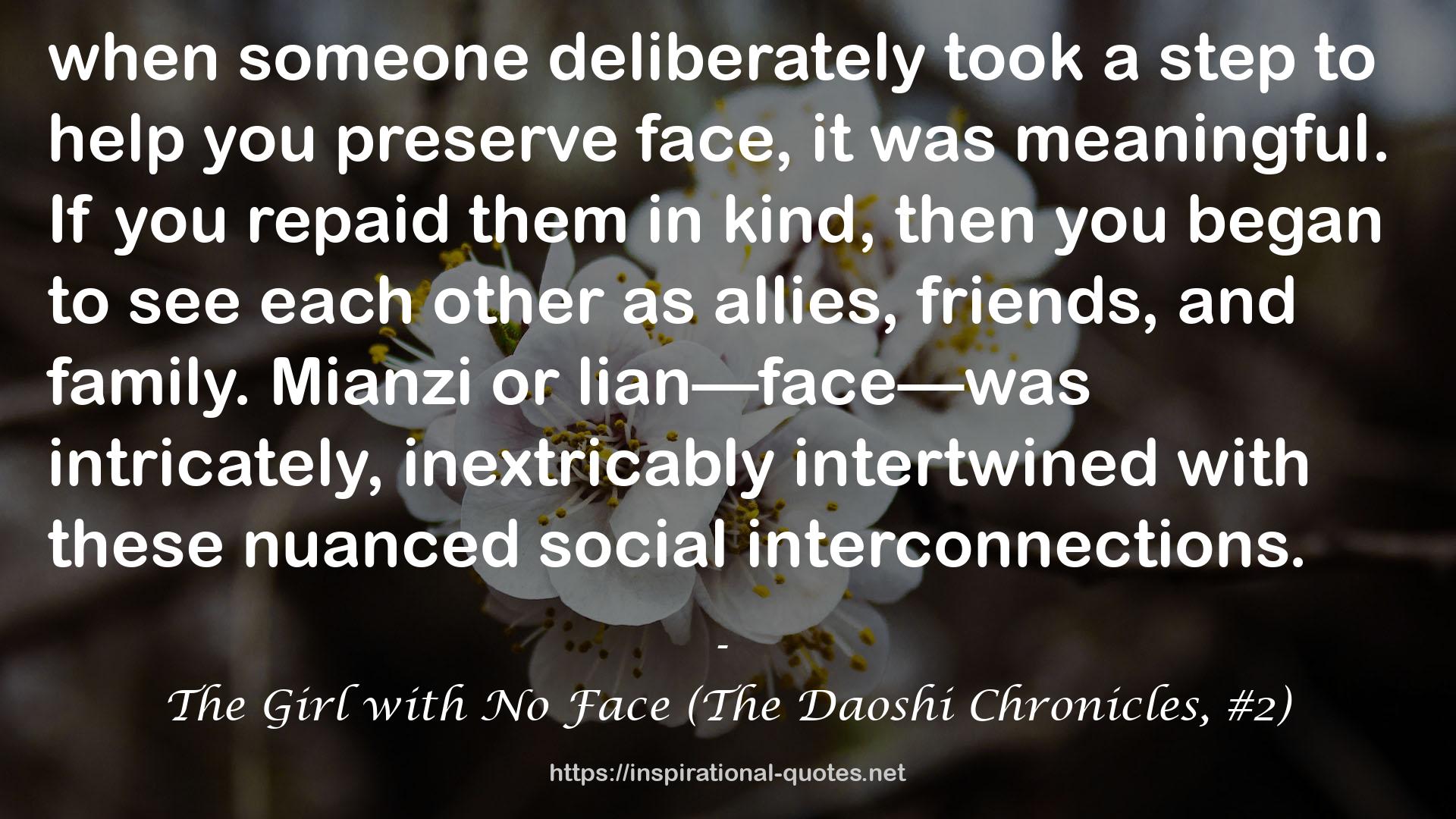 The Girl with No Face (The Daoshi Chronicles, #2) QUOTES