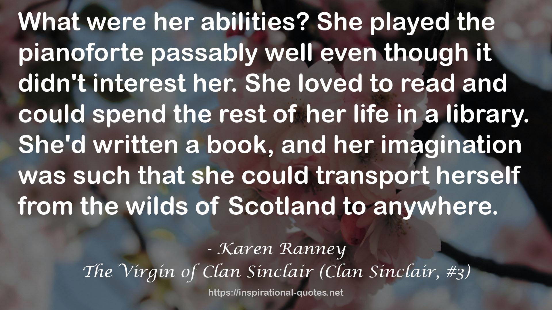 The Virgin of Clan Sinclair (Clan Sinclair, #3) QUOTES