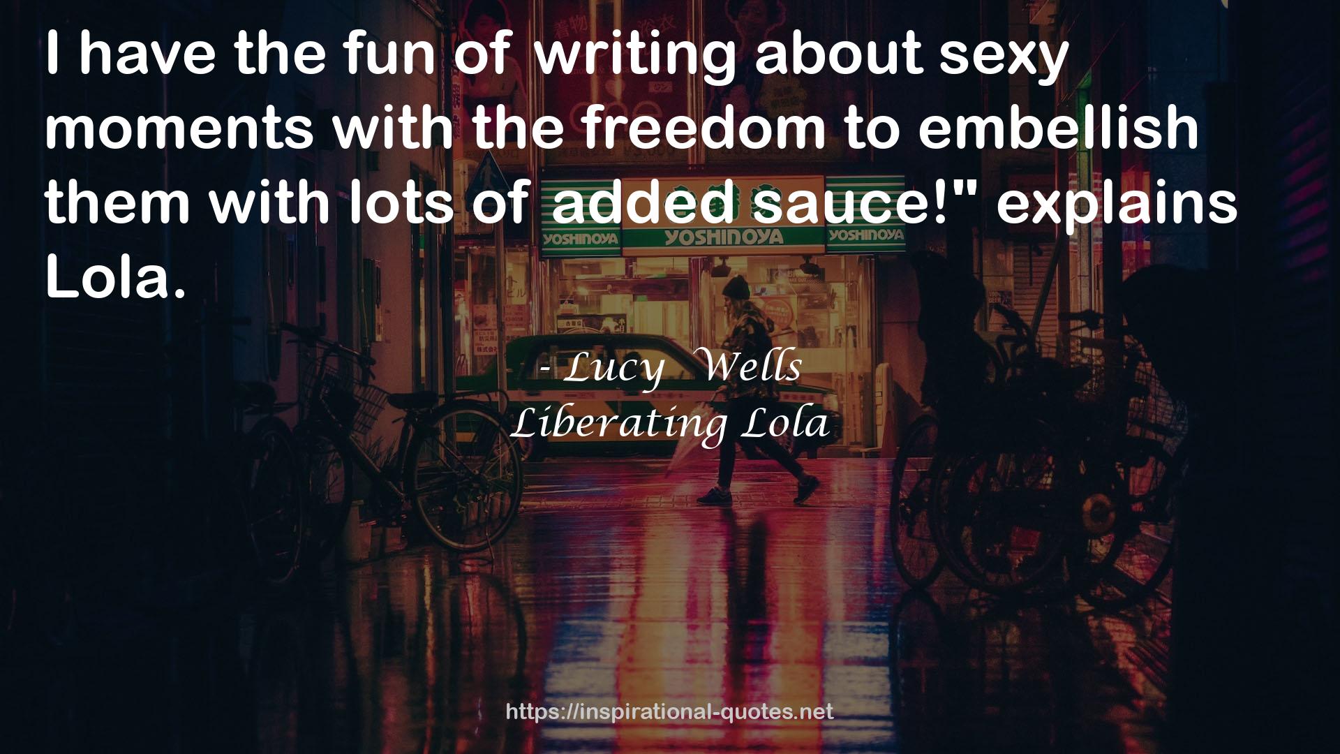 Lucy  Wells QUOTES