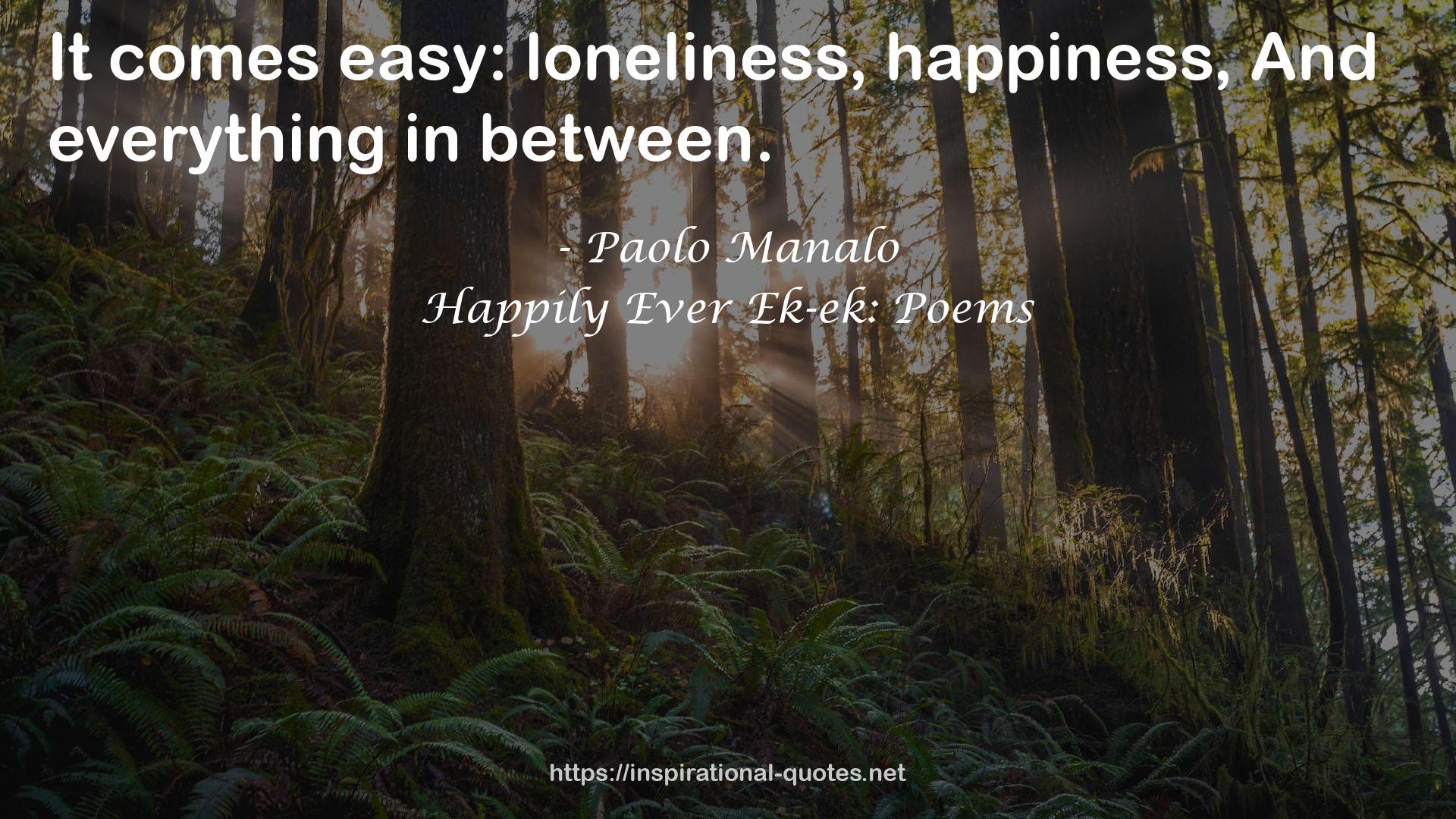 Happily Ever Ek-ek: Poems QUOTES