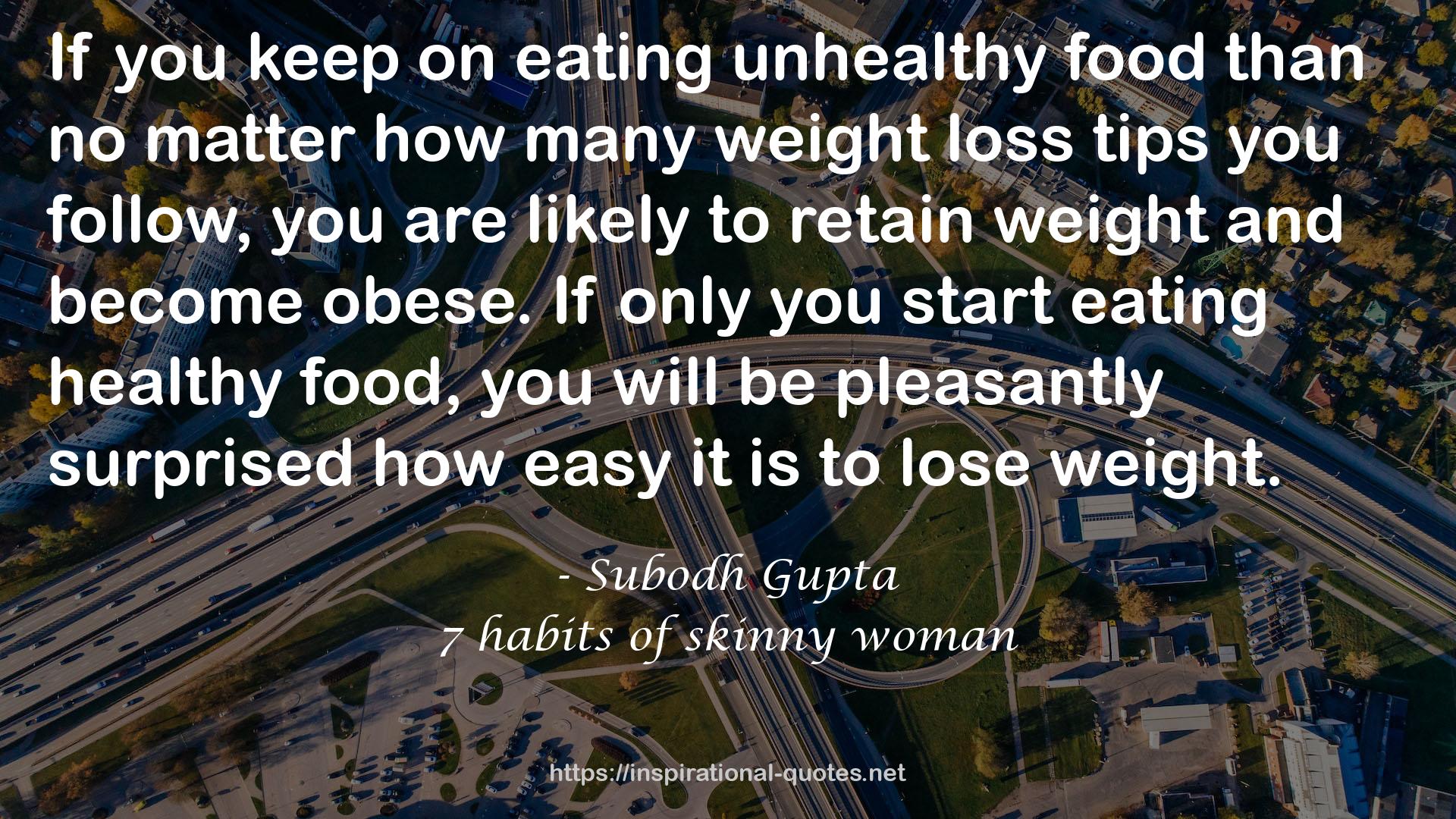 7 habits of skinny woman QUOTES