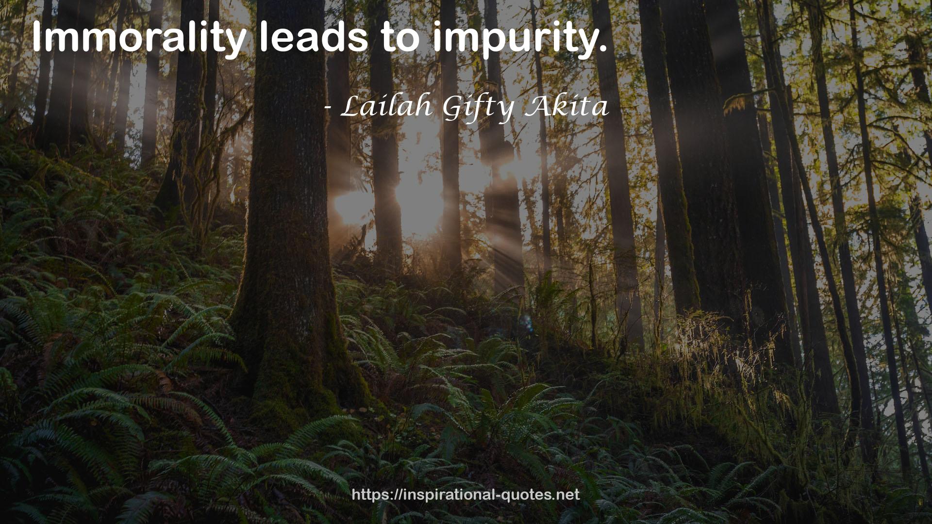 immorality  QUOTES