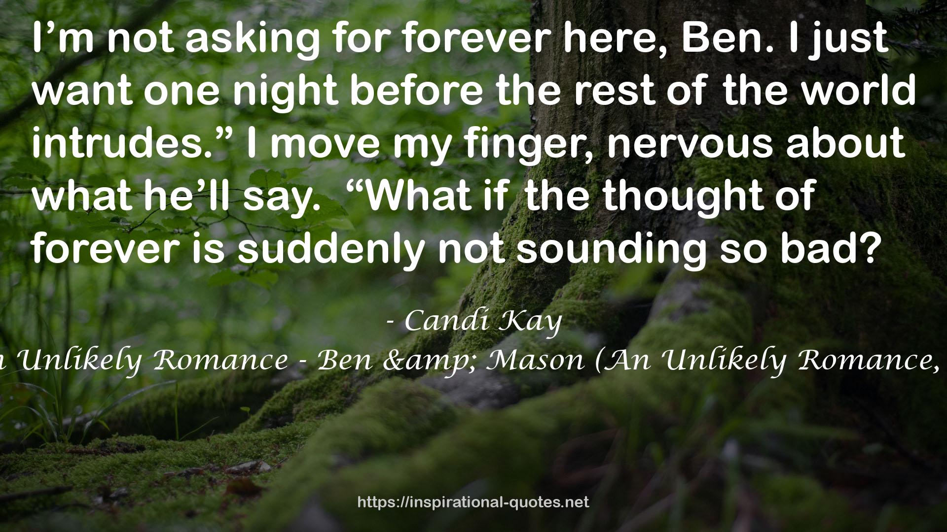 An Unlikely Romance - Ben & Mason (An Unlikely Romance, #1) QUOTES