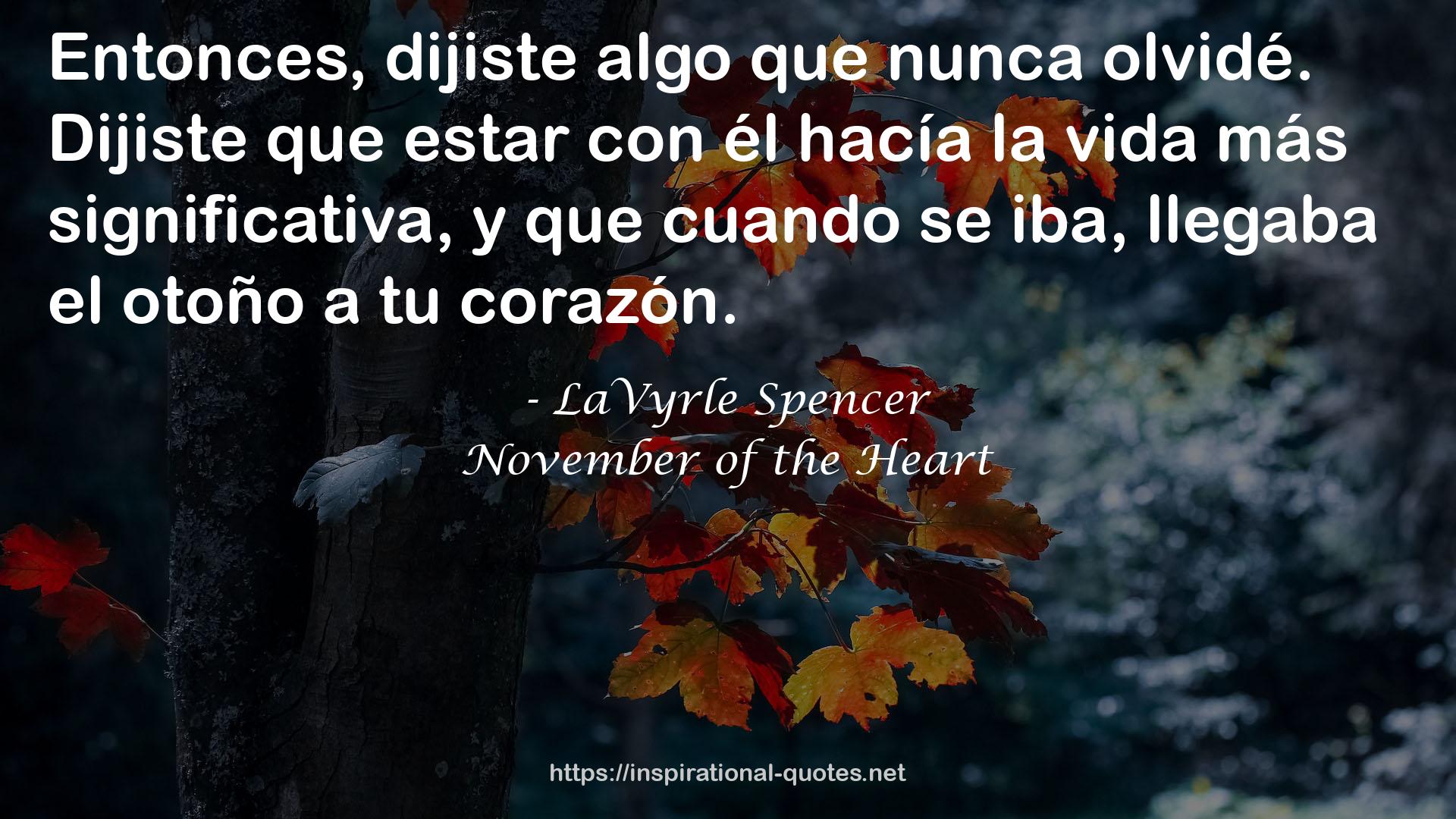November of the Heart QUOTES
