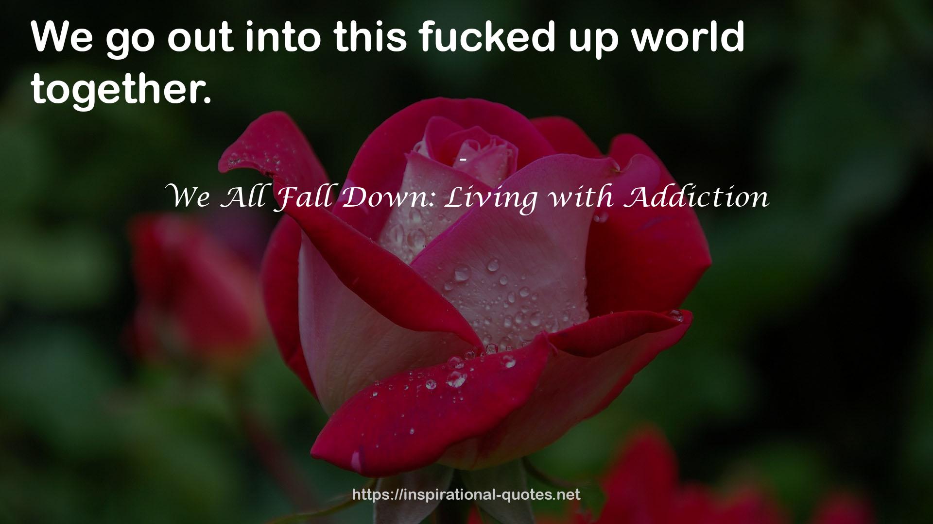 We All Fall Down: Living with Addiction QUOTES