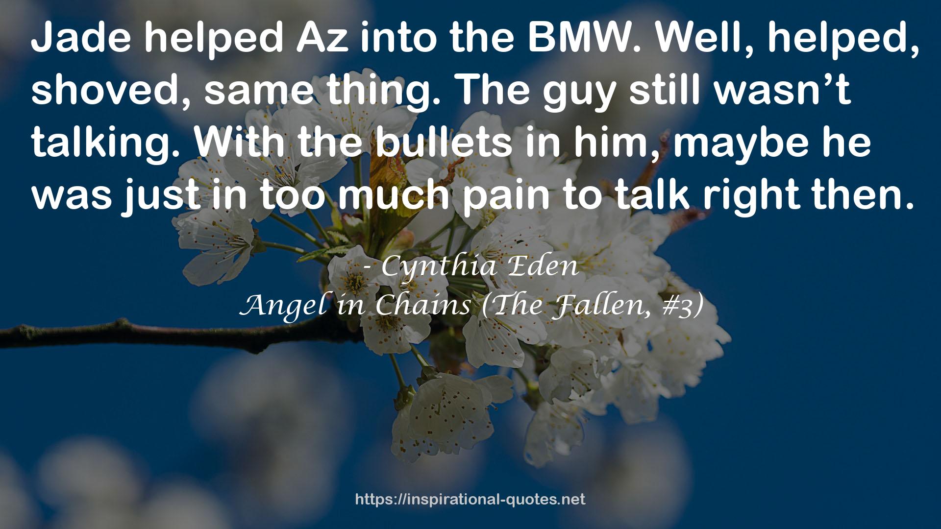 Angel in Chains (The Fallen, #3) QUOTES