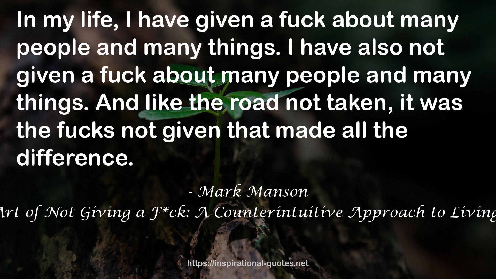 Mark Manson QUOTES