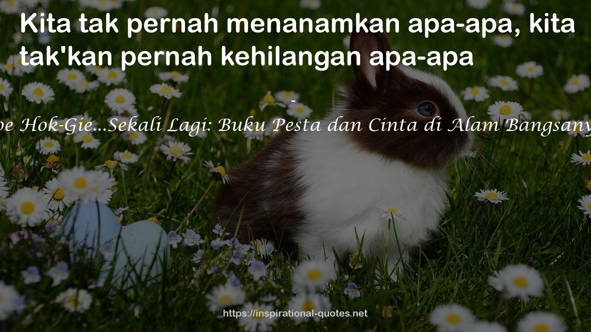 Soe Hok-Gie...Sekali Lagi: Buku Pesta dan Cinta di Alam Bangsanya QUOTES