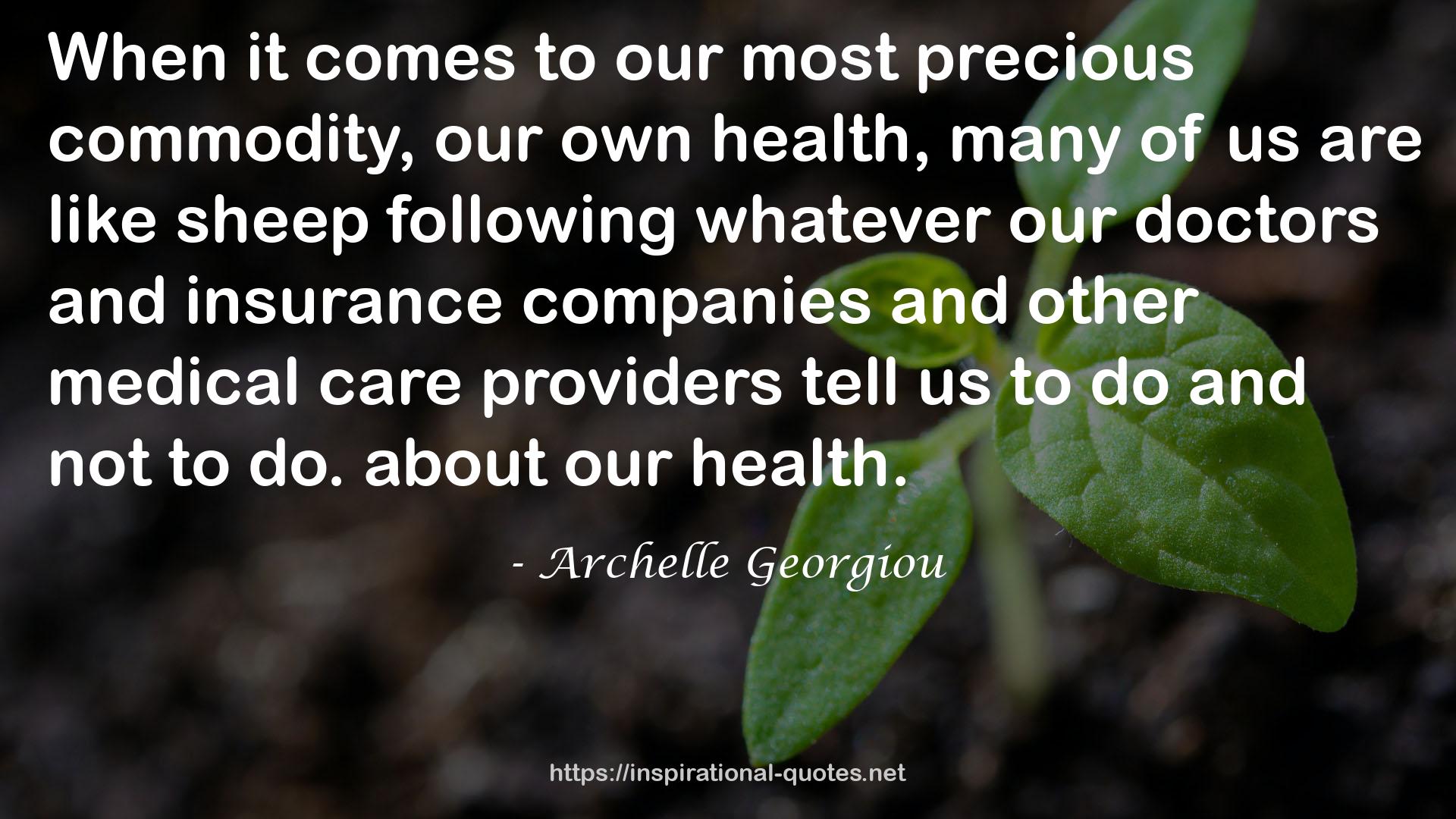 other medical care providers  QUOTES