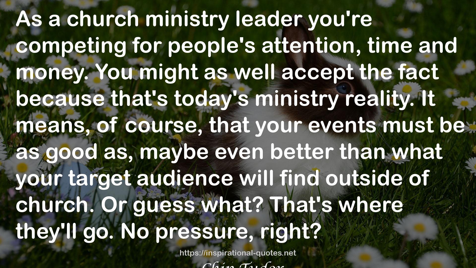 Elements of Internal Church Marketing: Growing Ministry From Inside Out QUOTES