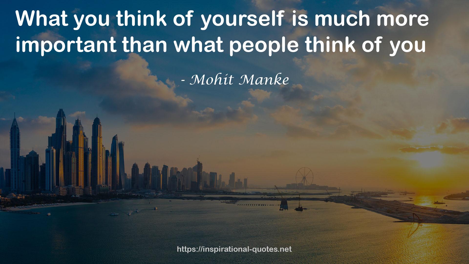 Mohit Manke QUOTES