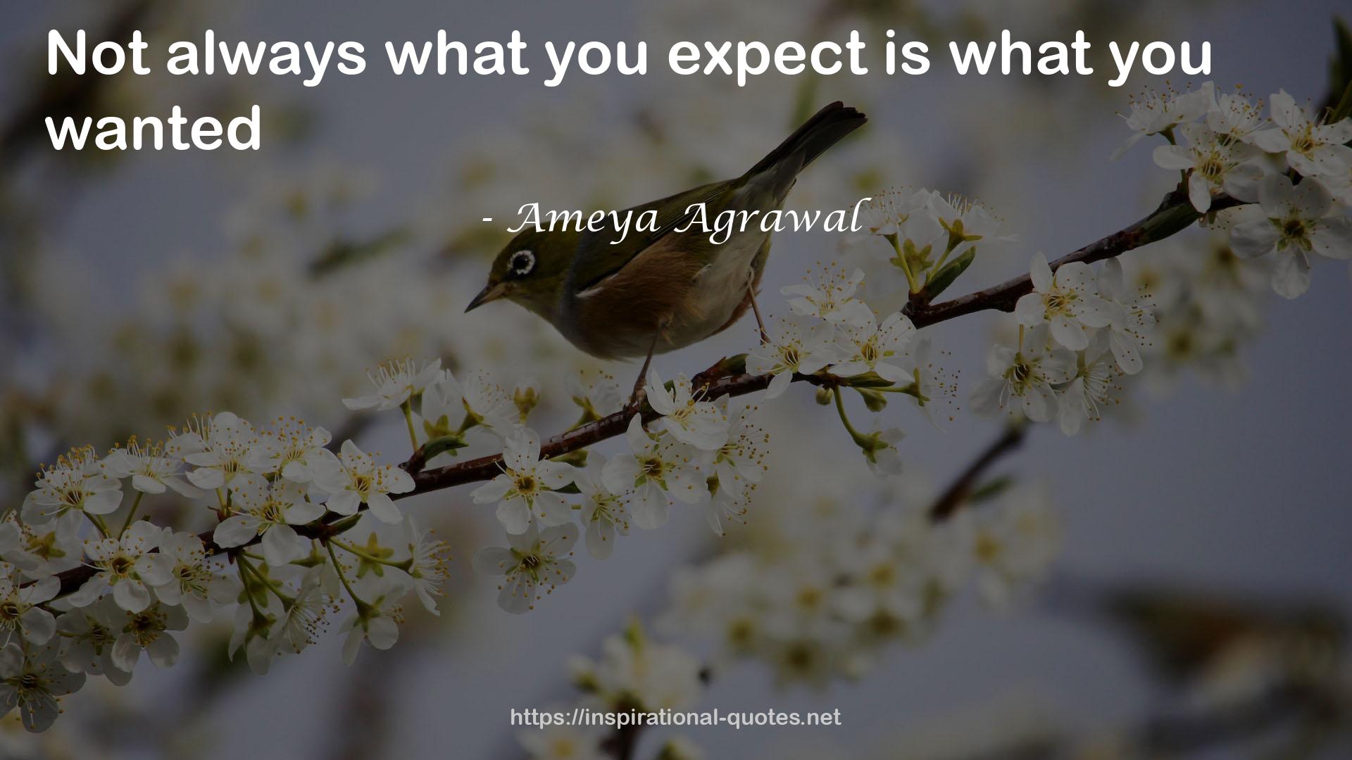 Ameya Agrawal QUOTES