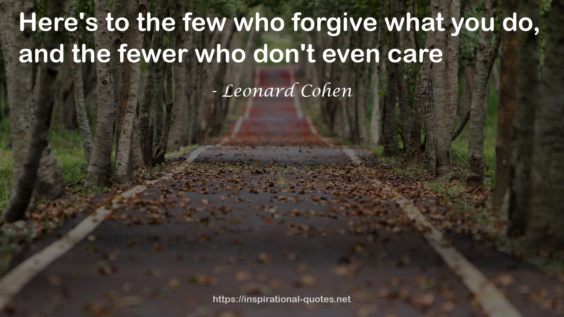 Leonard Cohen QUOTES