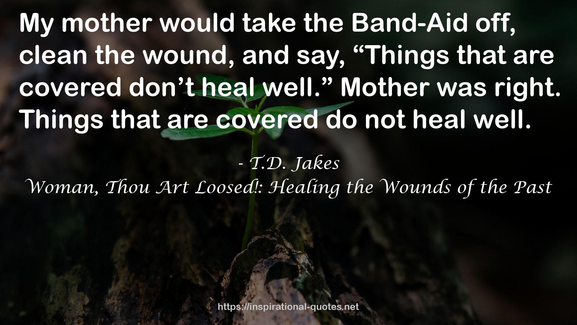 Woman, Thou Art Loosed!: Healing the Wounds of the Past QUOTES