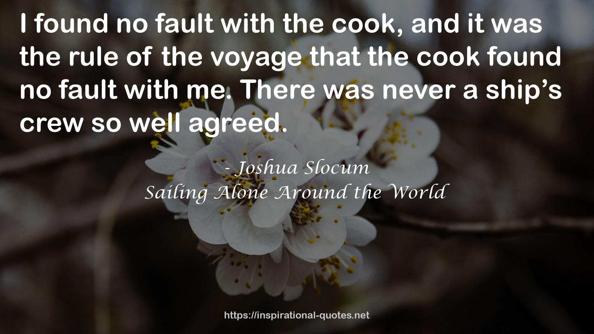 Sailing Alone Around the World QUOTES