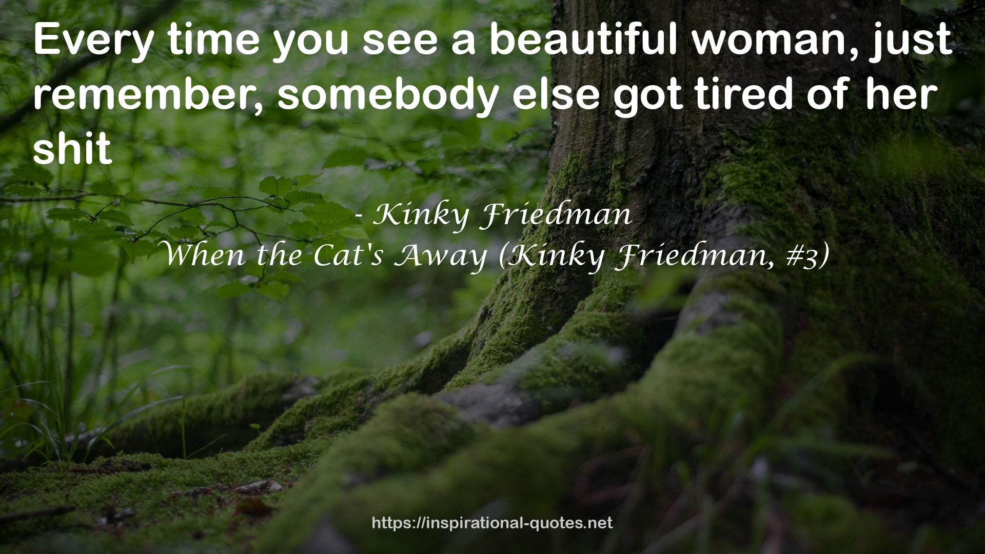 When the Cat's Away (Kinky Friedman, #3) QUOTES