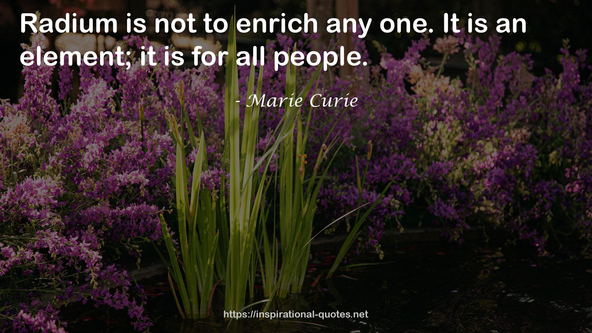 Marie Curie QUOTES