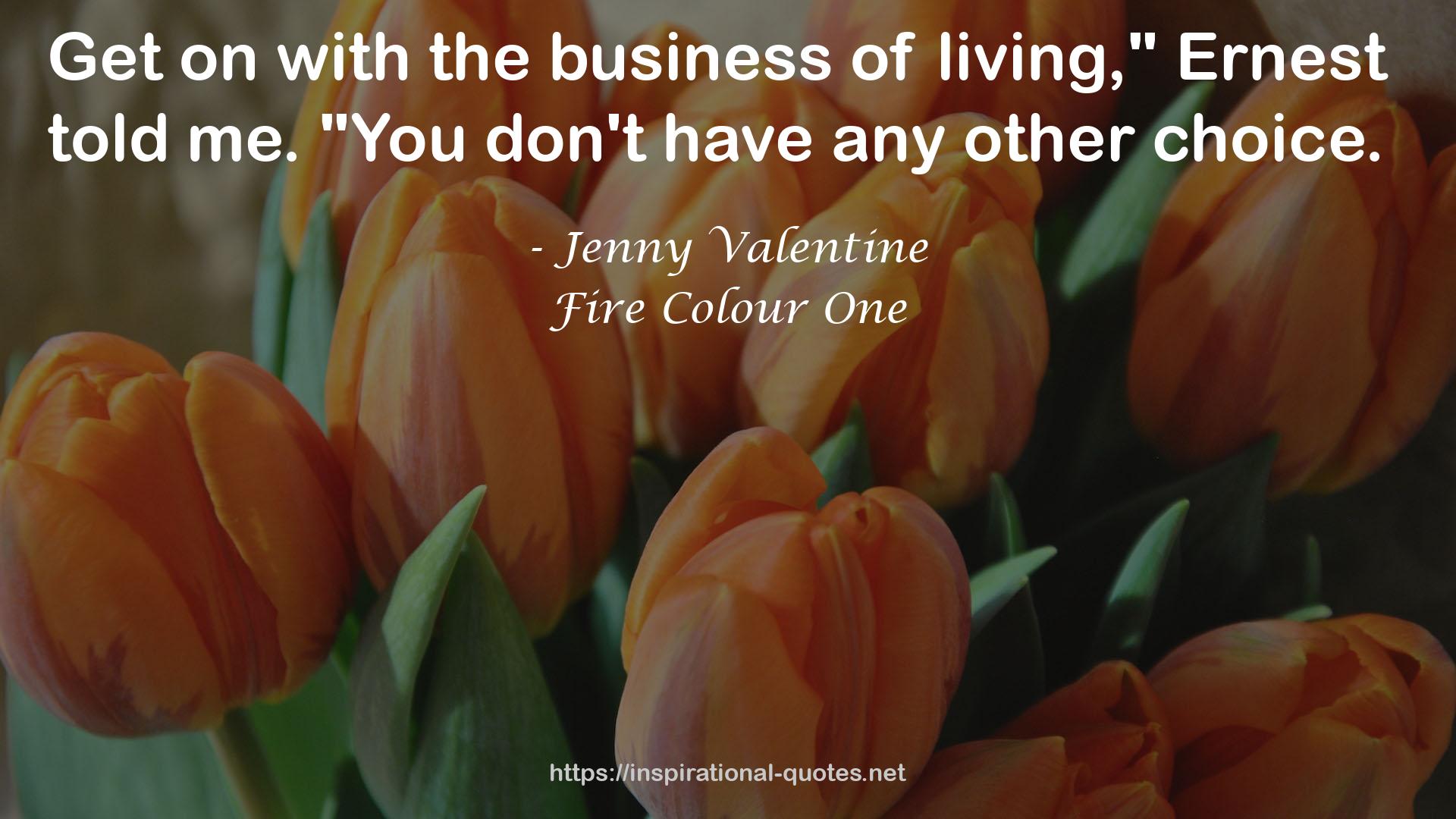 Fire Colour One QUOTES