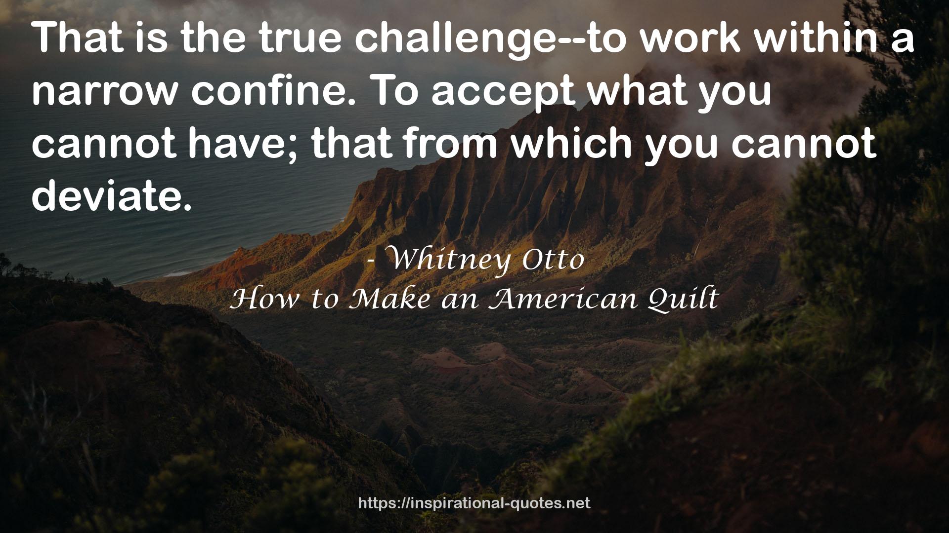 Whitney Otto QUOTES