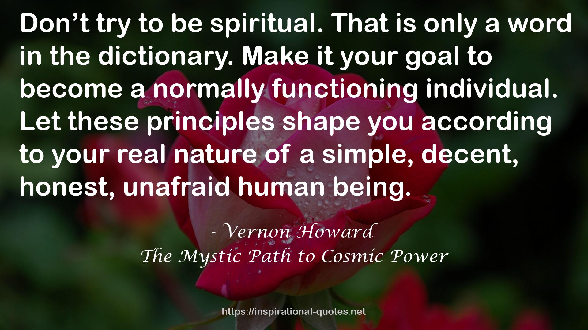 The Mystic Path to Cosmic Power QUOTES