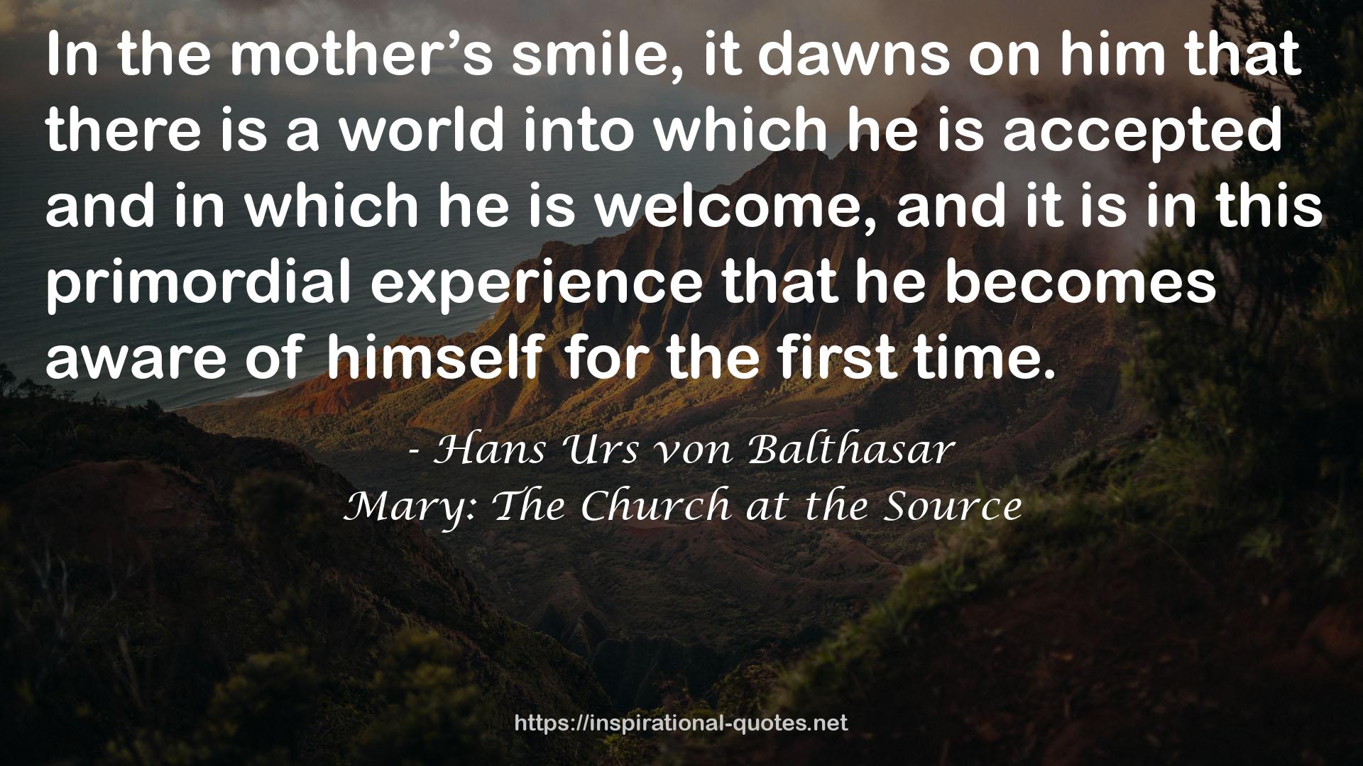 Mary: The Church at the Source QUOTES