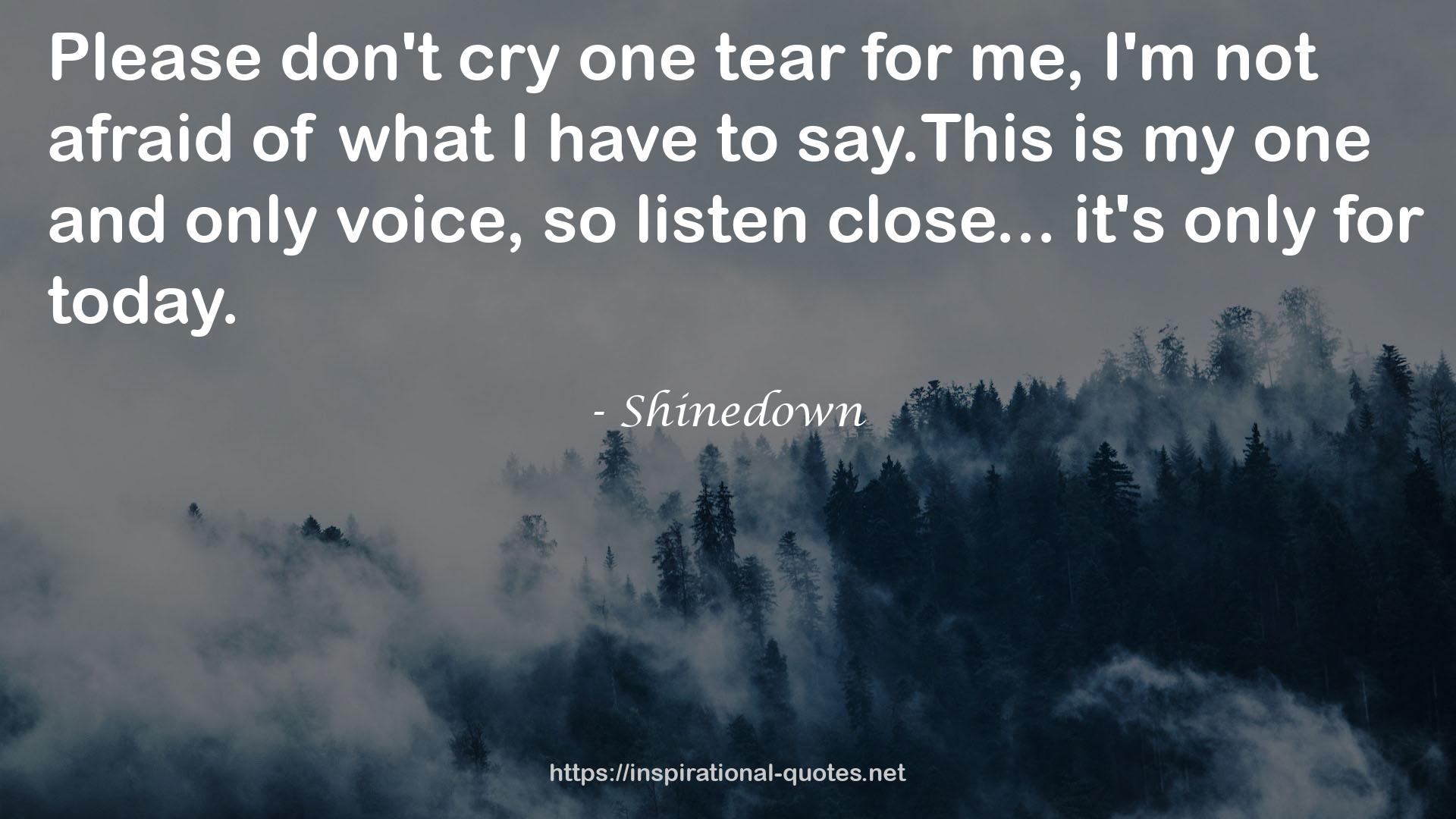 one tear  QUOTES