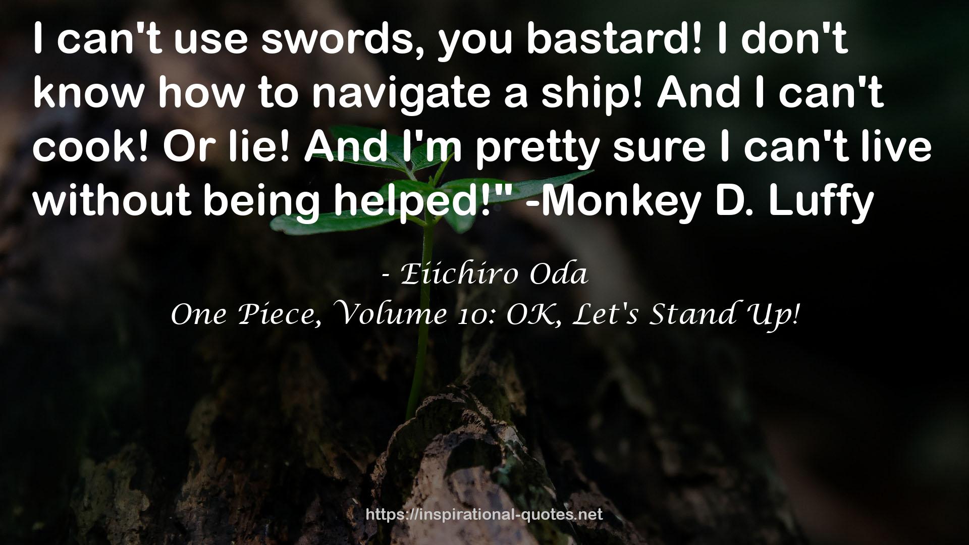 One Piece, Volume 10: OK, Let's Stand Up! QUOTES