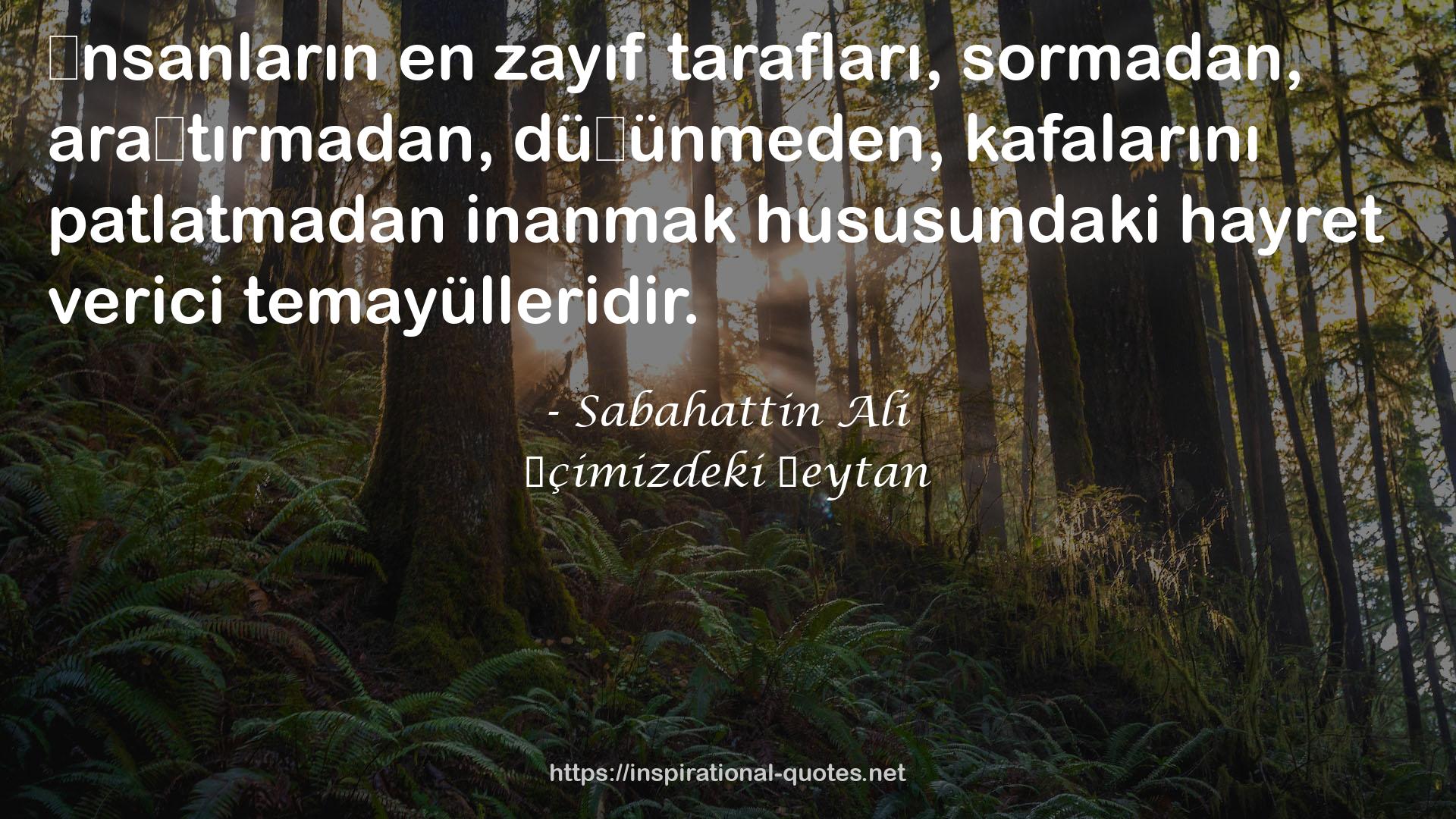 Sabahattin Ali QUOTES