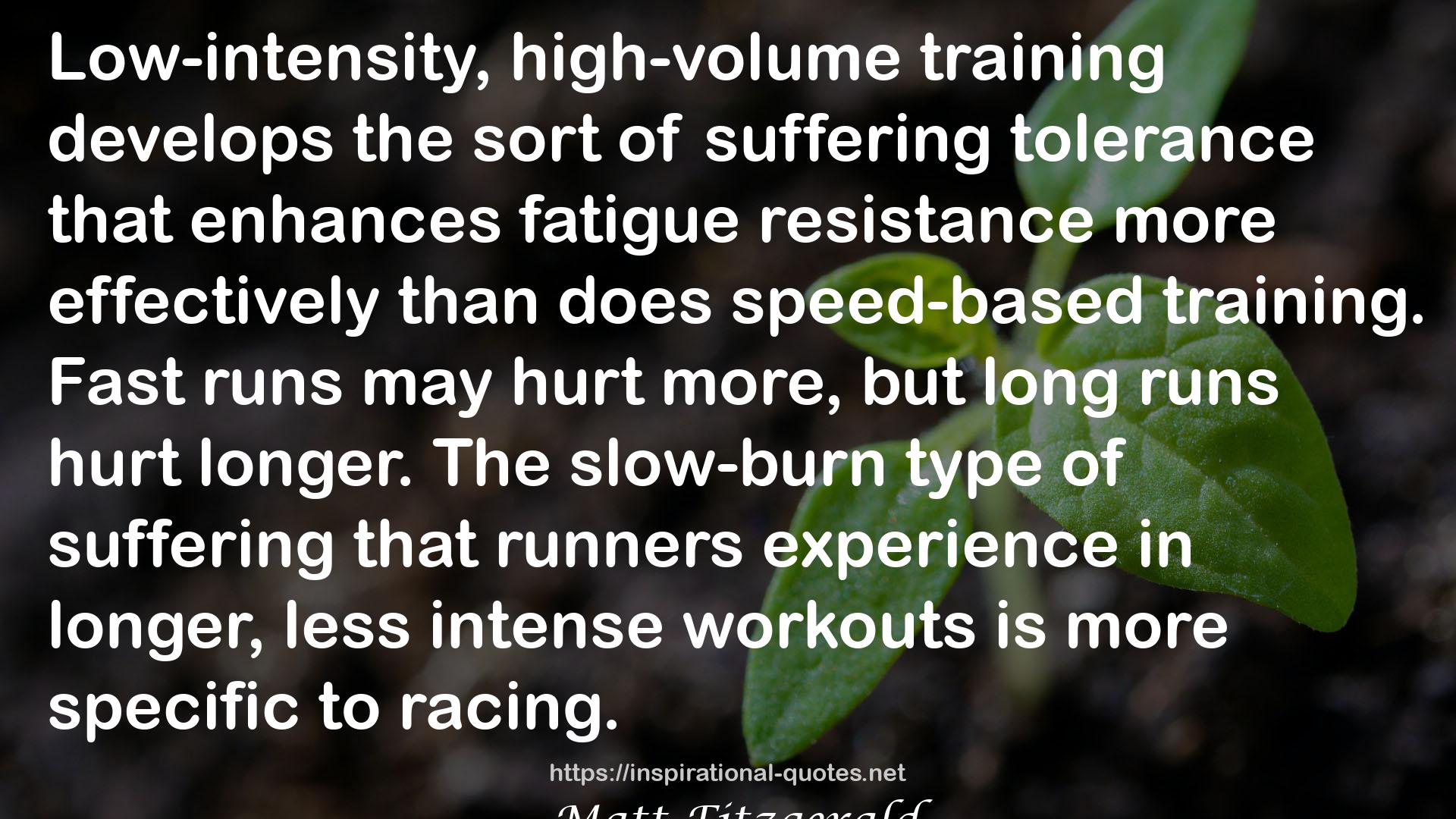 80/20 Running: Run Stronger and Race Faster by Training Slower QUOTES
