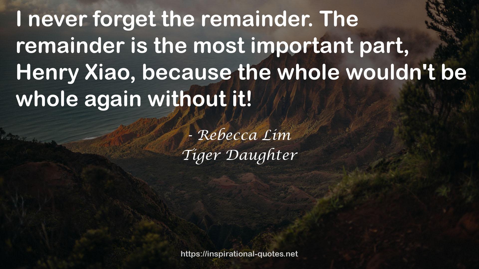 Tiger Daughter QUOTES