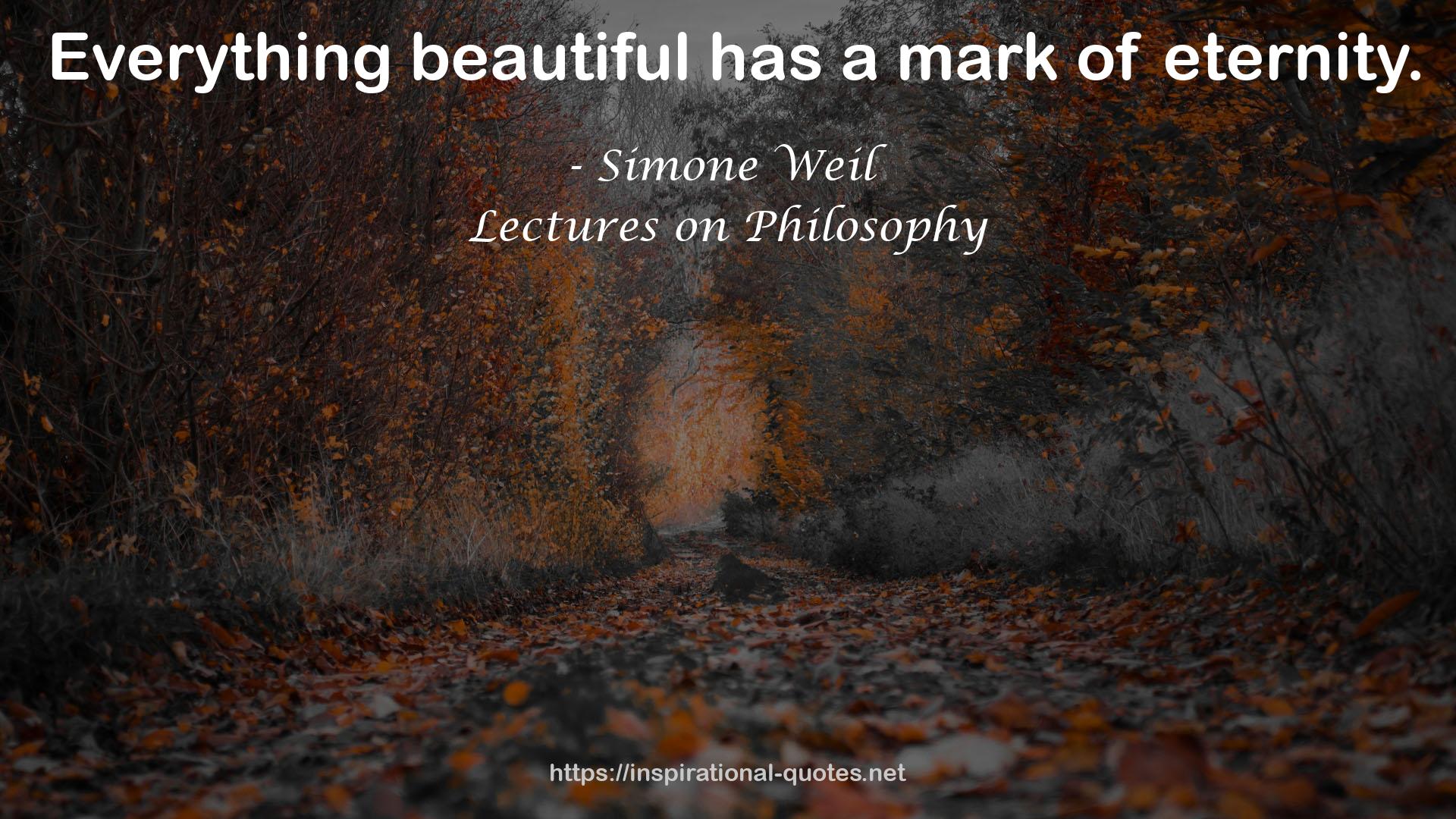 Lectures on Philosophy QUOTES
