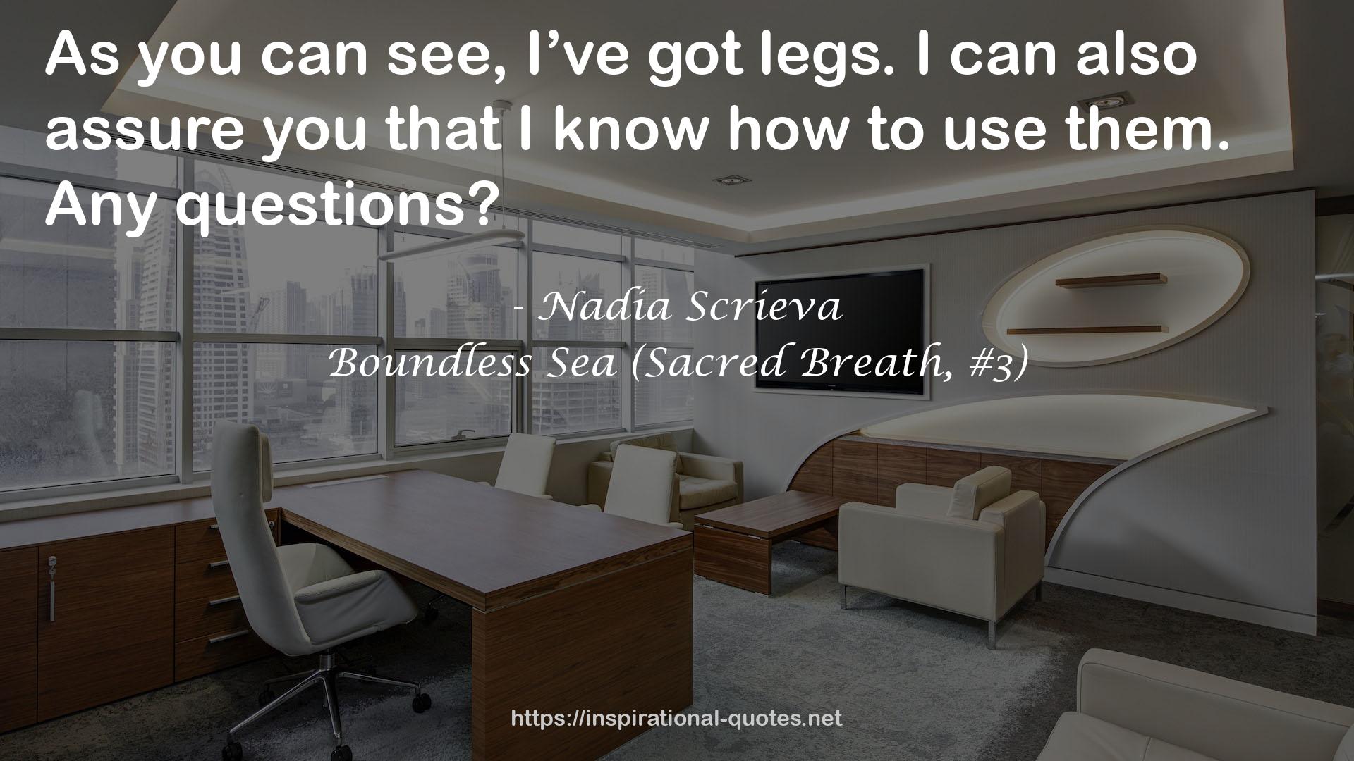 Boundless Sea (Sacred Breath, #3) QUOTES