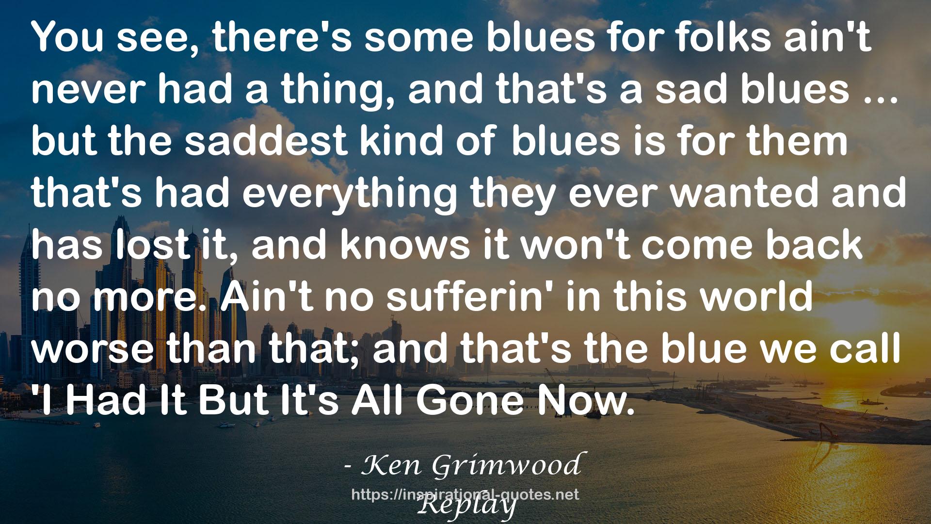 a sad blues  QUOTES