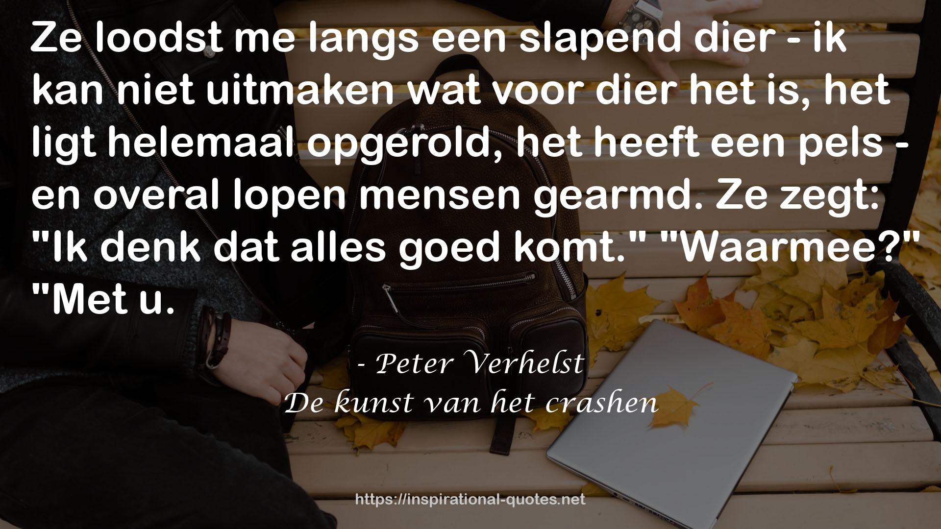 De kunst van het crashen QUOTES