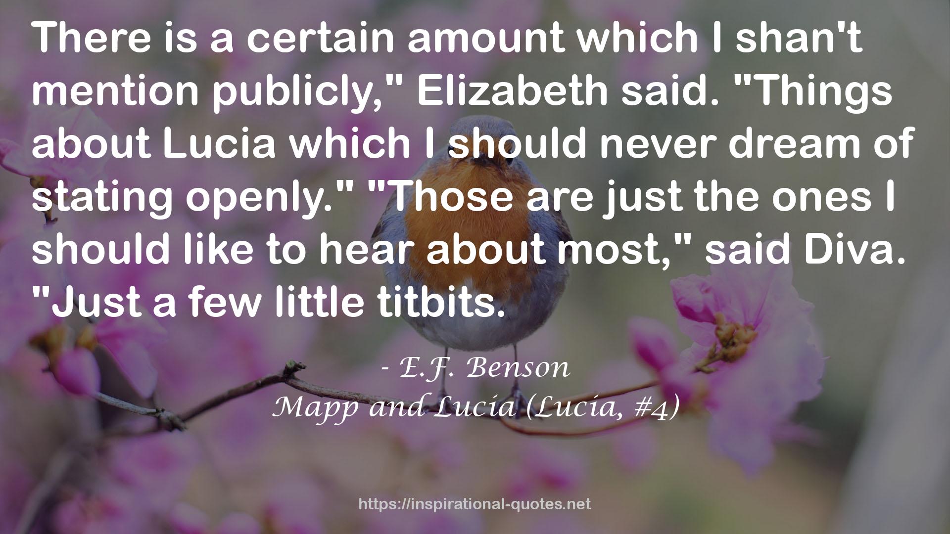 Mapp and Lucia (Lucia, #4) QUOTES