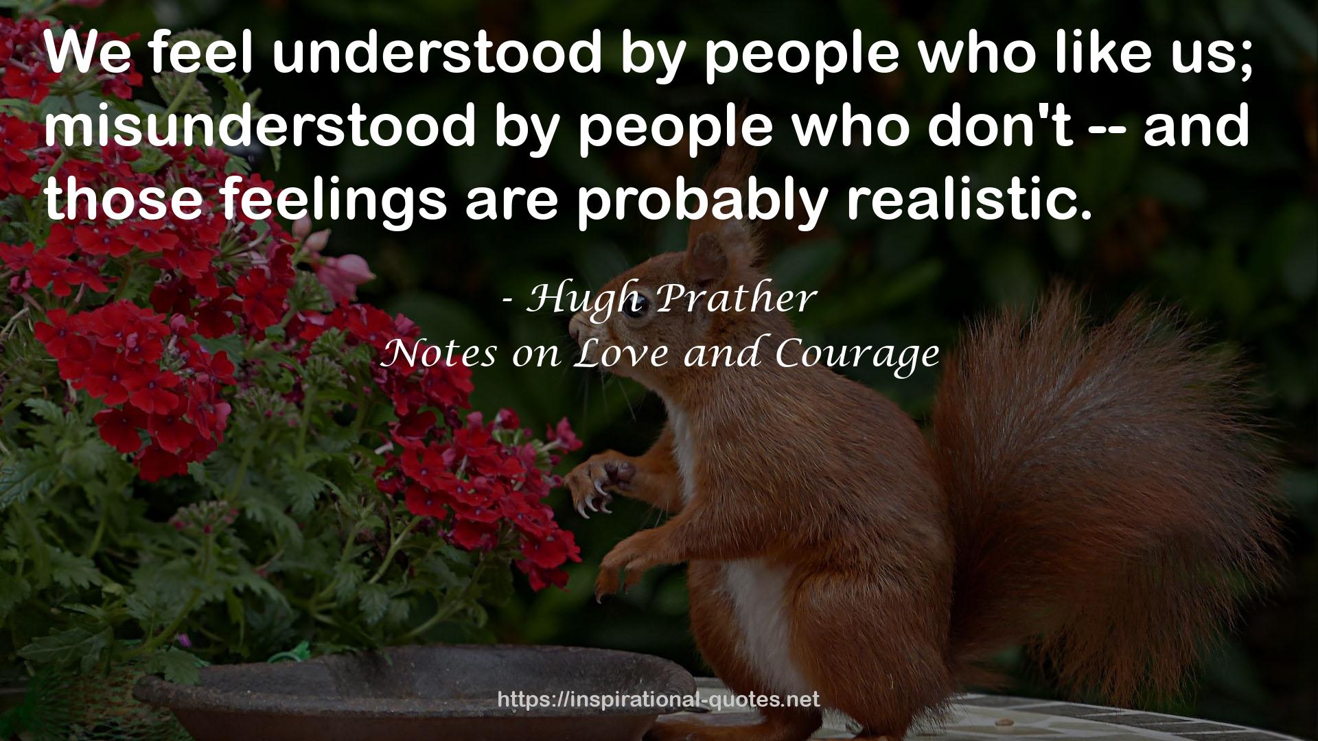 Notes on Love and Courage QUOTES